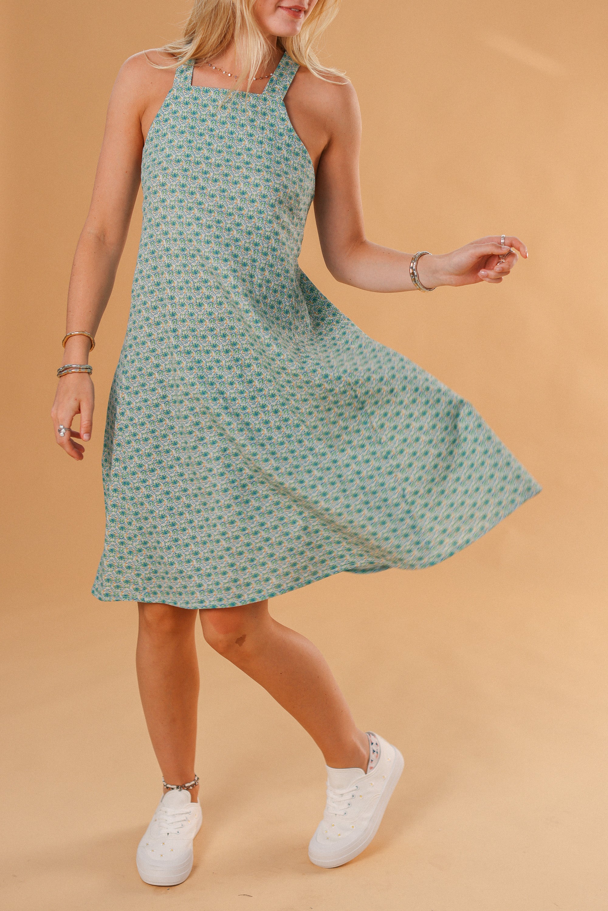 Dress Helene Mint Leafs