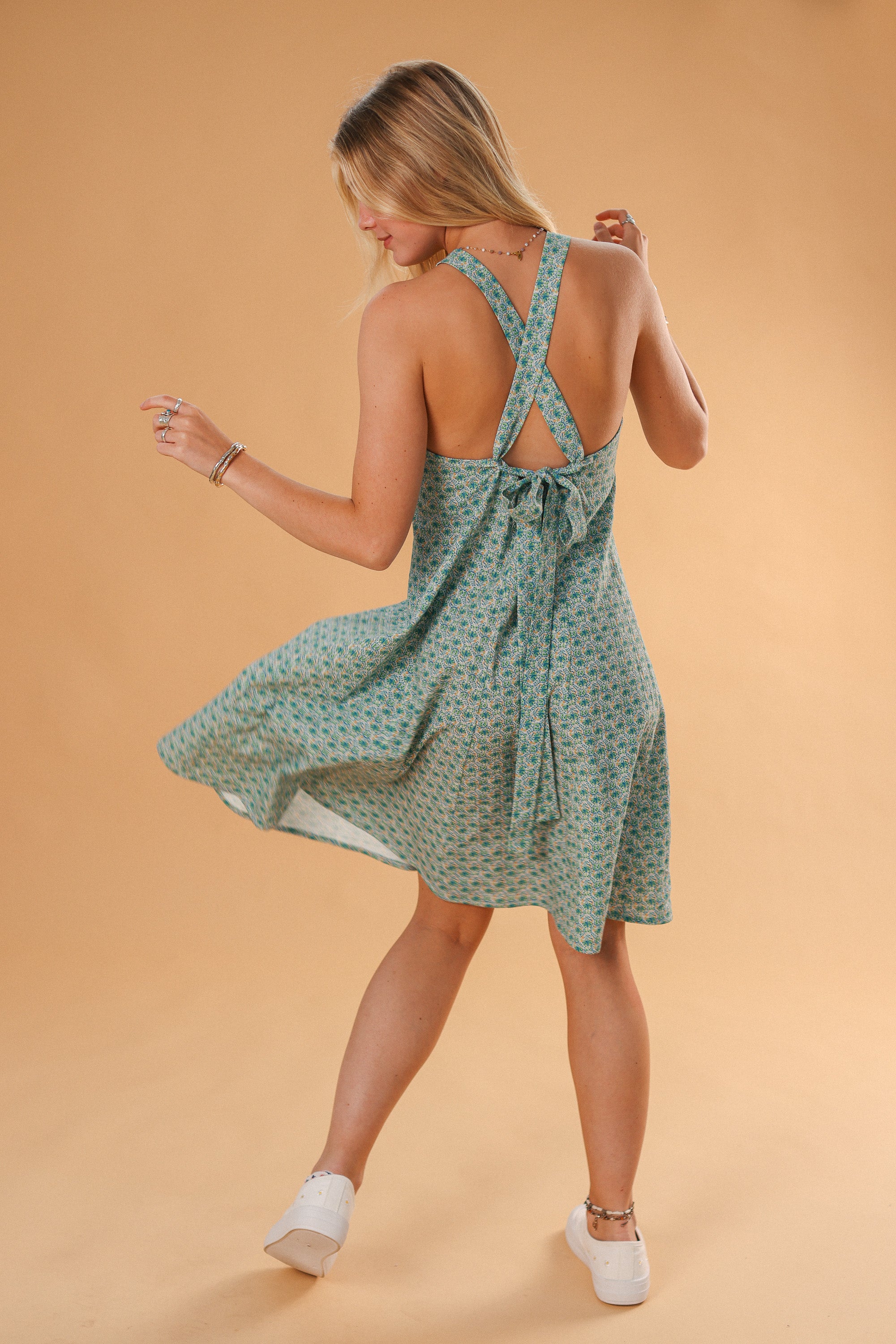 Dress Helene Mint Leafs