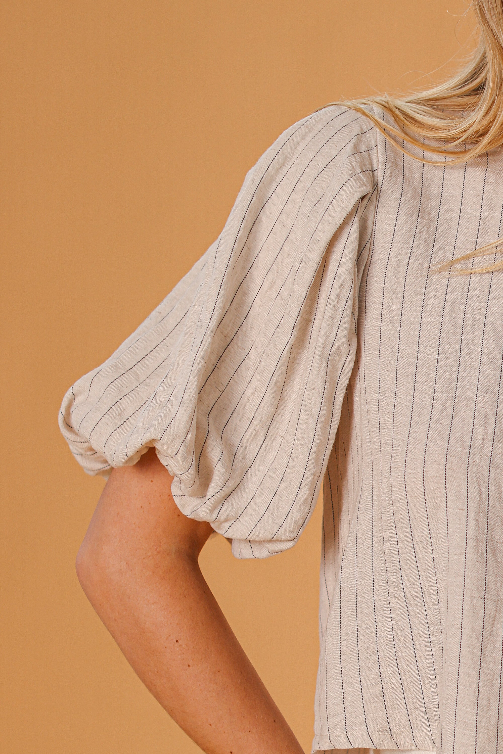 Top Romina Pinstripe