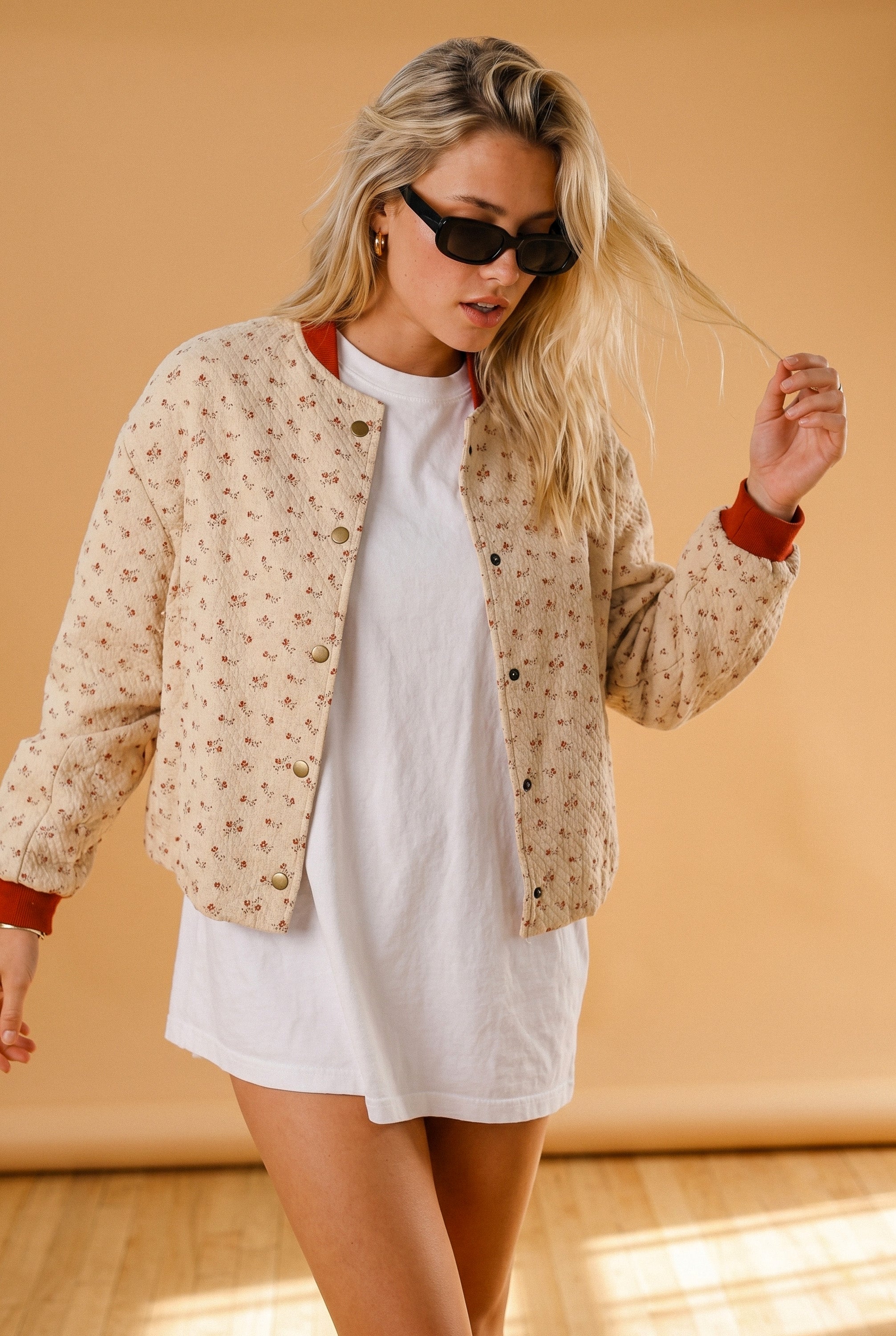 Bomber Jacket Lotta Cream Blossoms