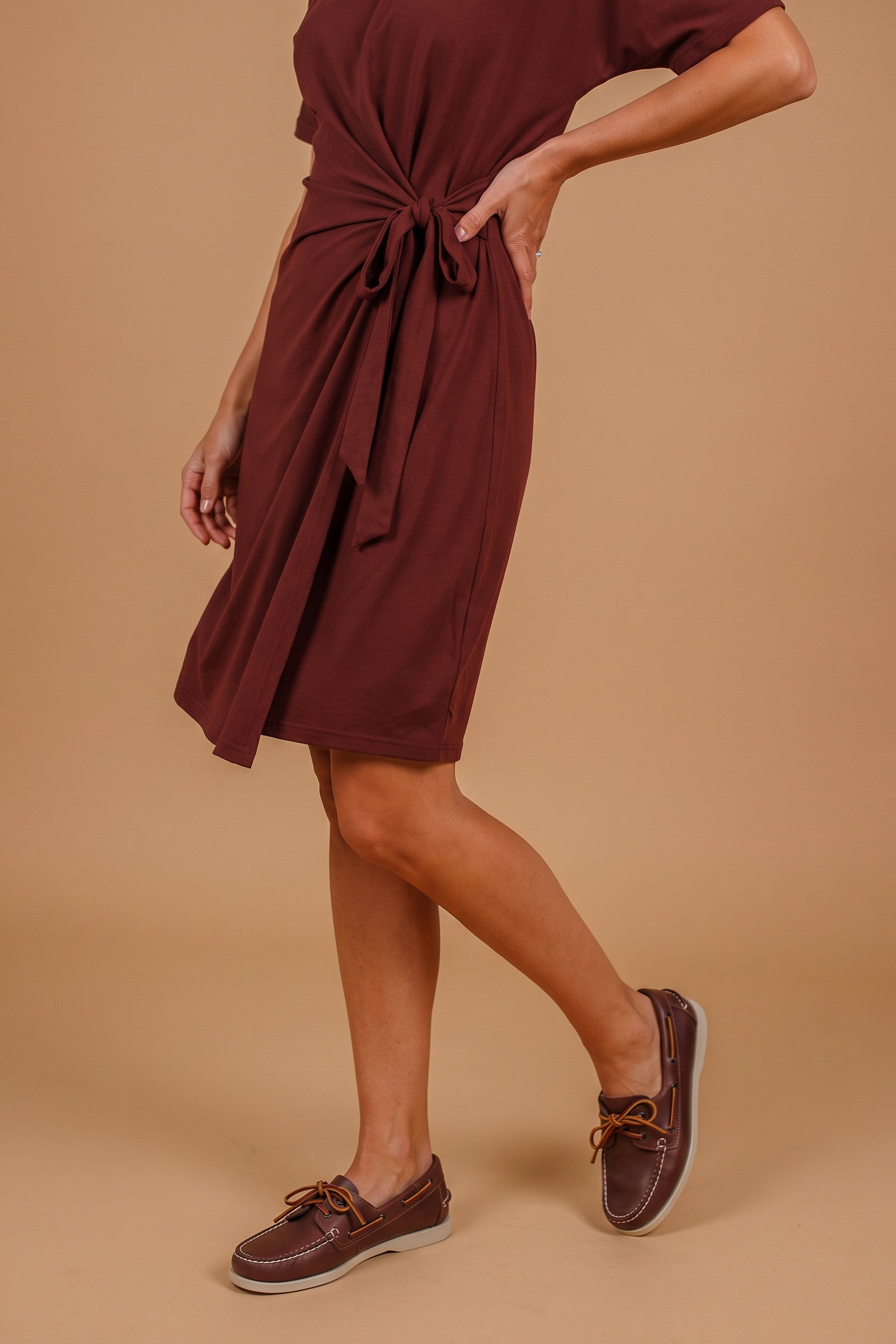 Dress Alba Maroon