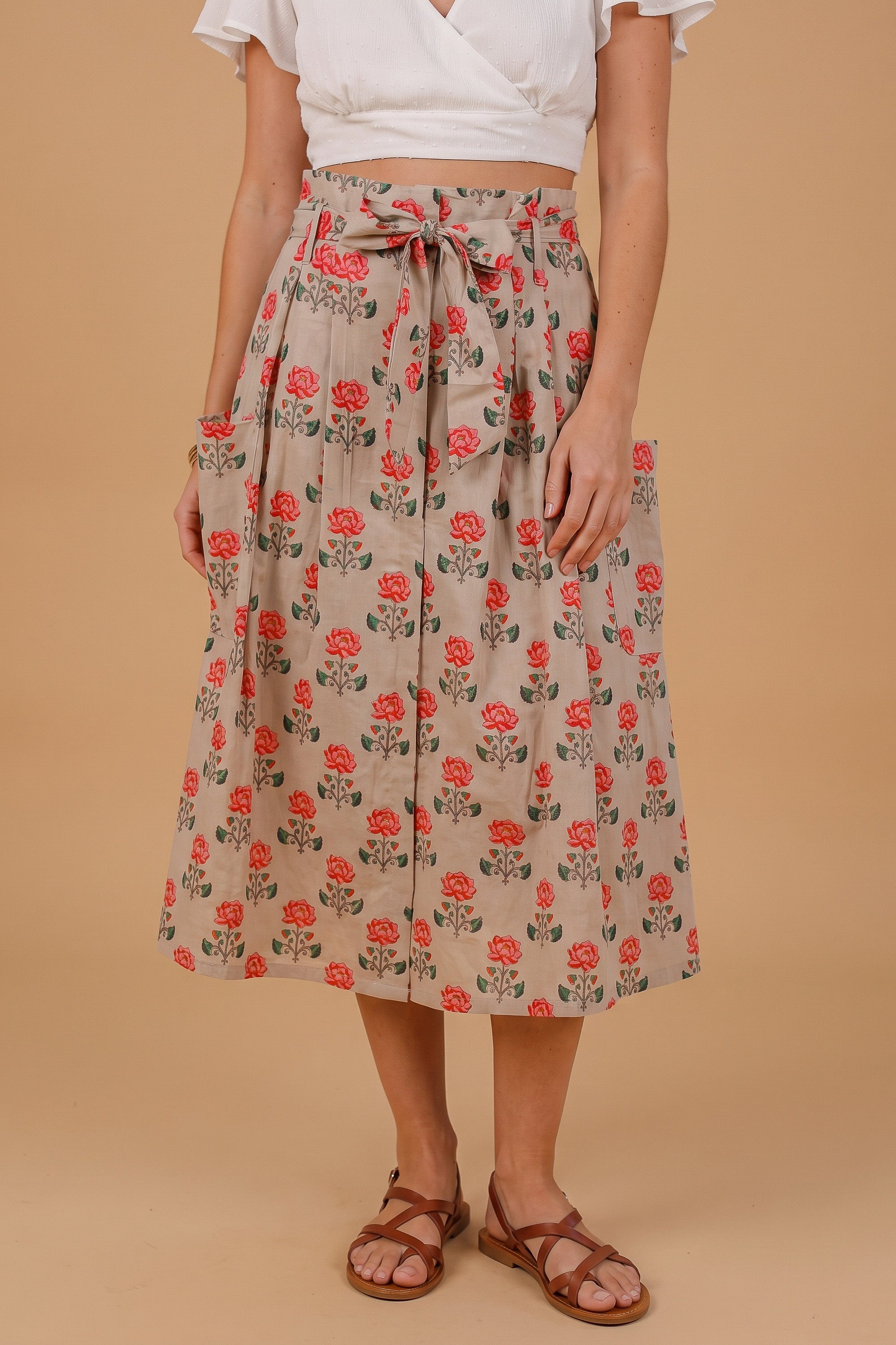 Skirt Malvina Mocha Floral