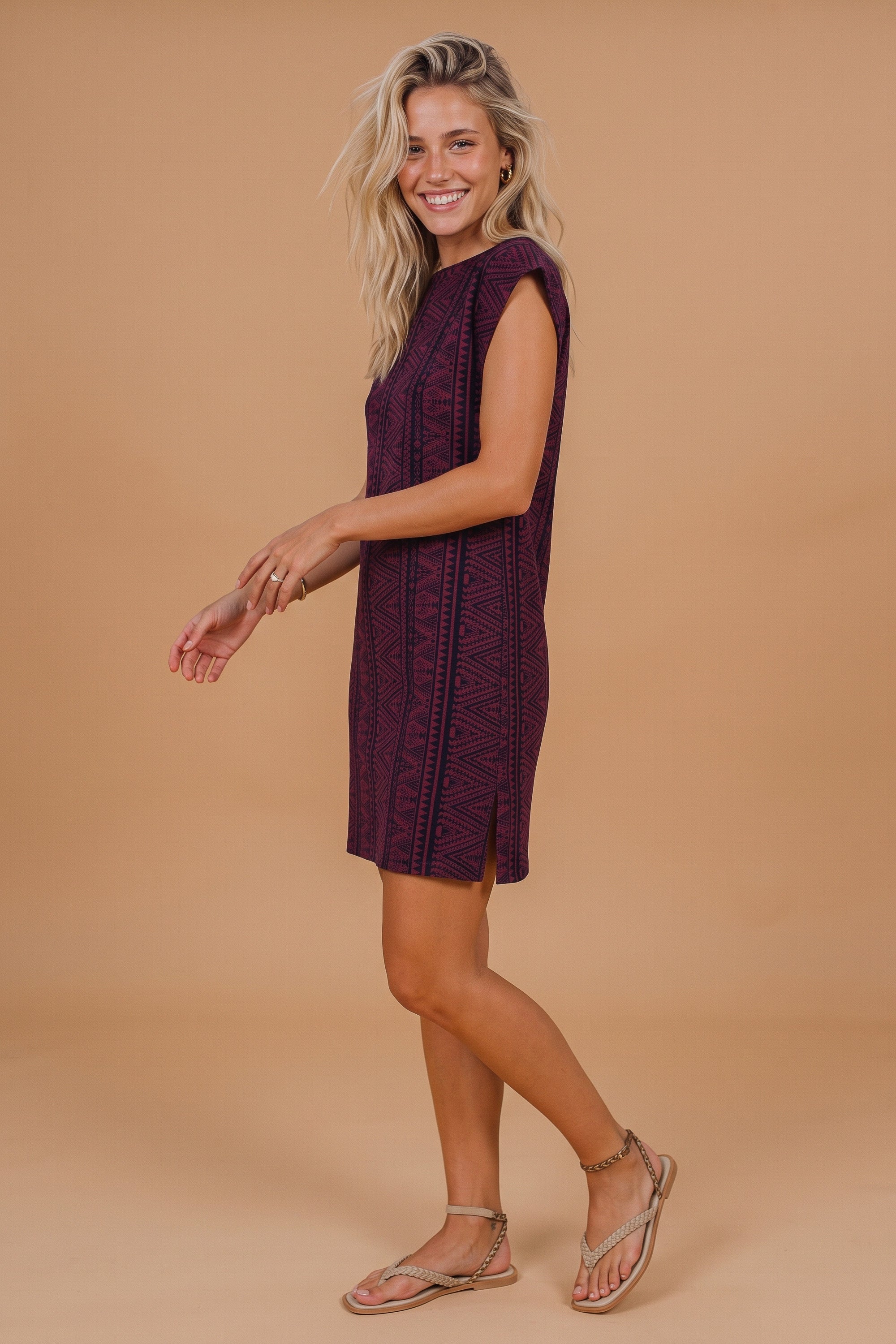 Dress Fae Stonewashed Aztec