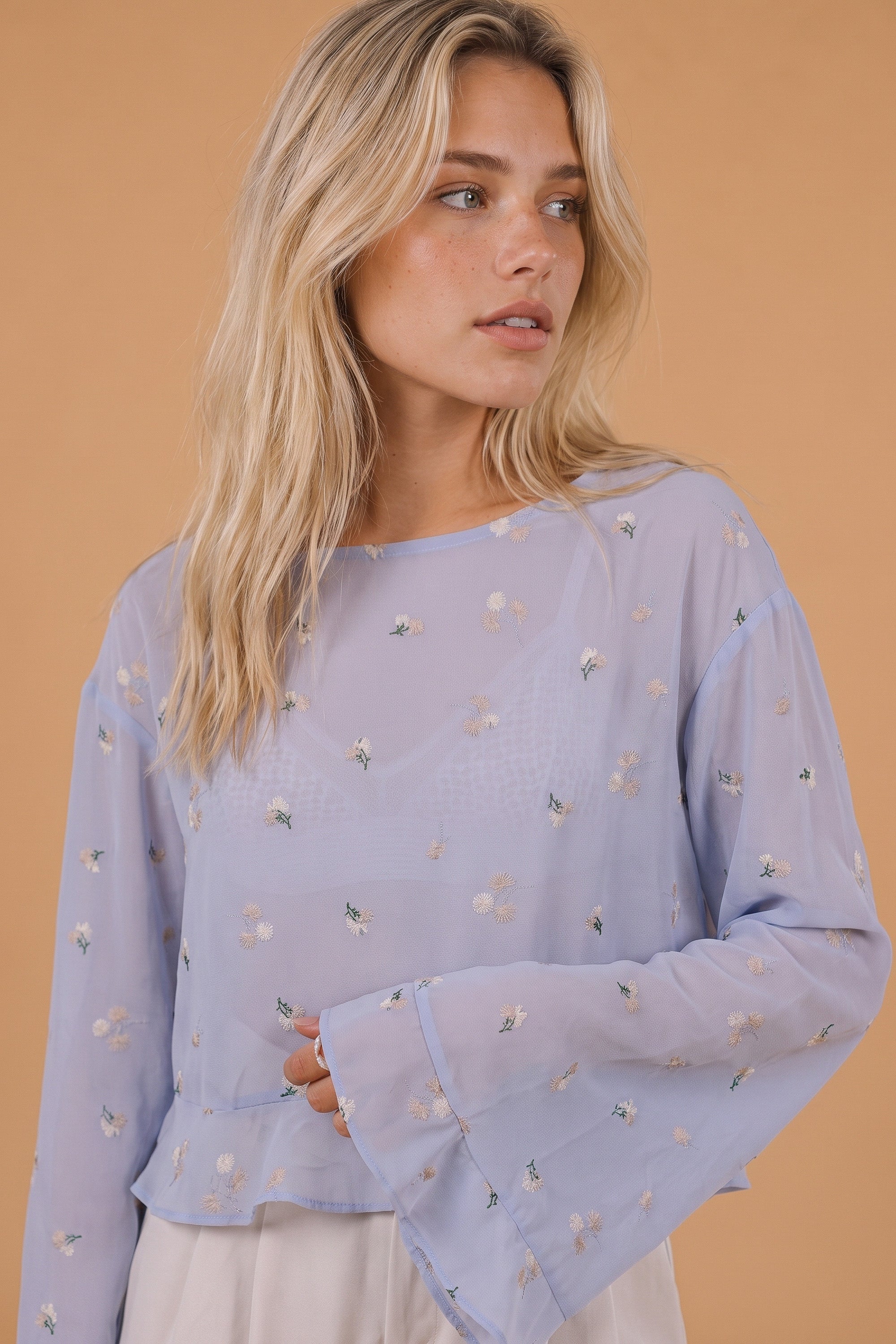 Top Melia Dusty Blue
