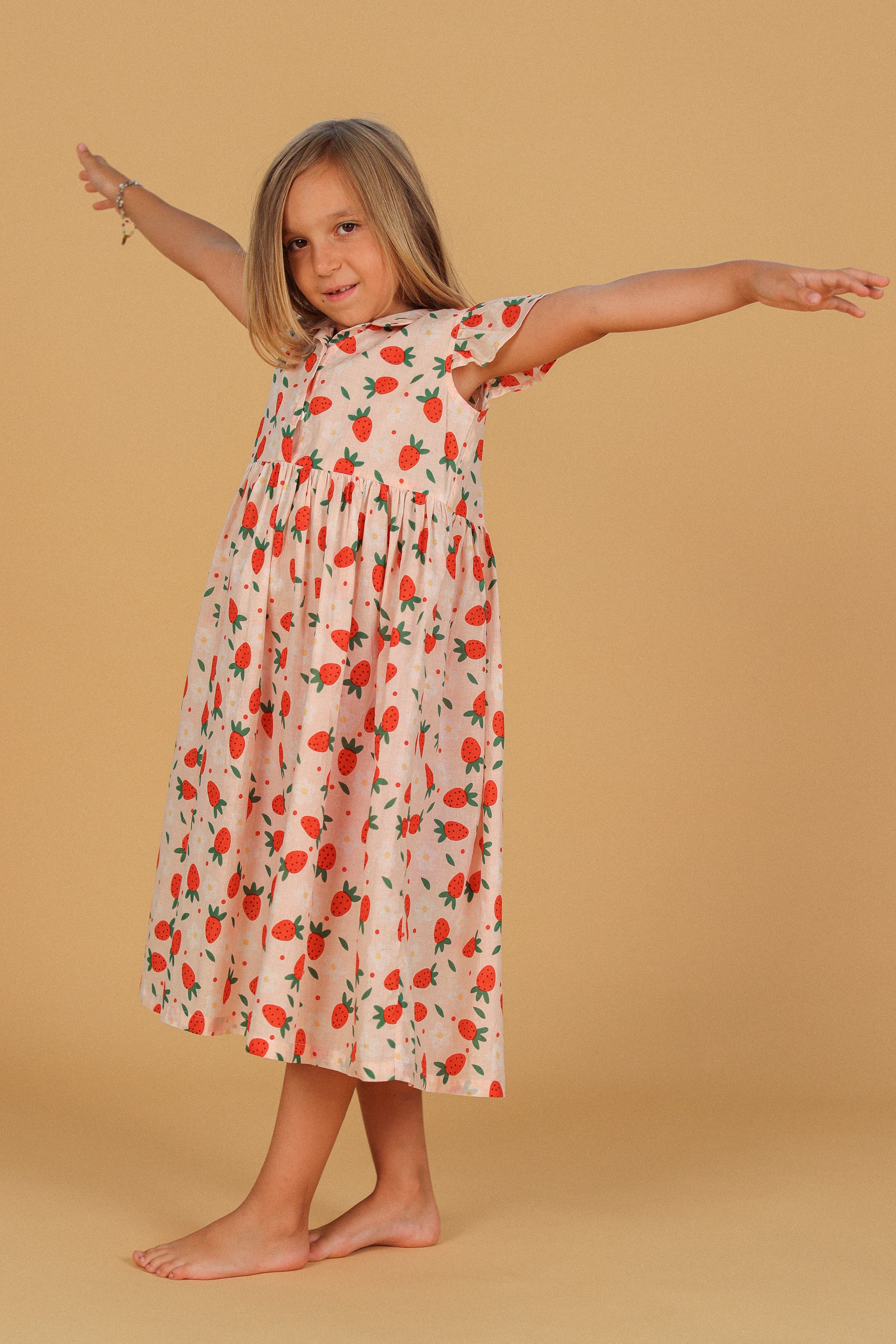 Kids Dress Strawberry Delight