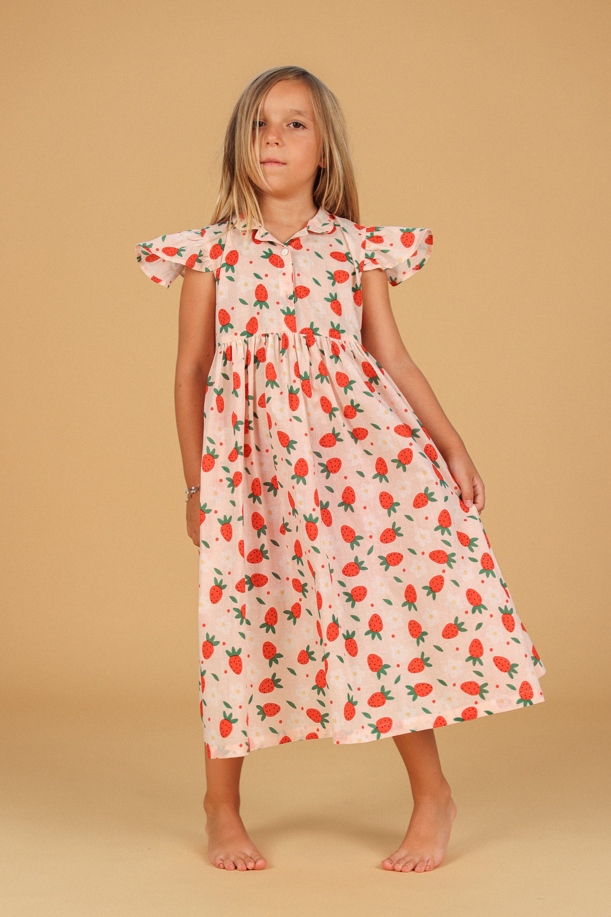 Kids Dress Strawberry Delight