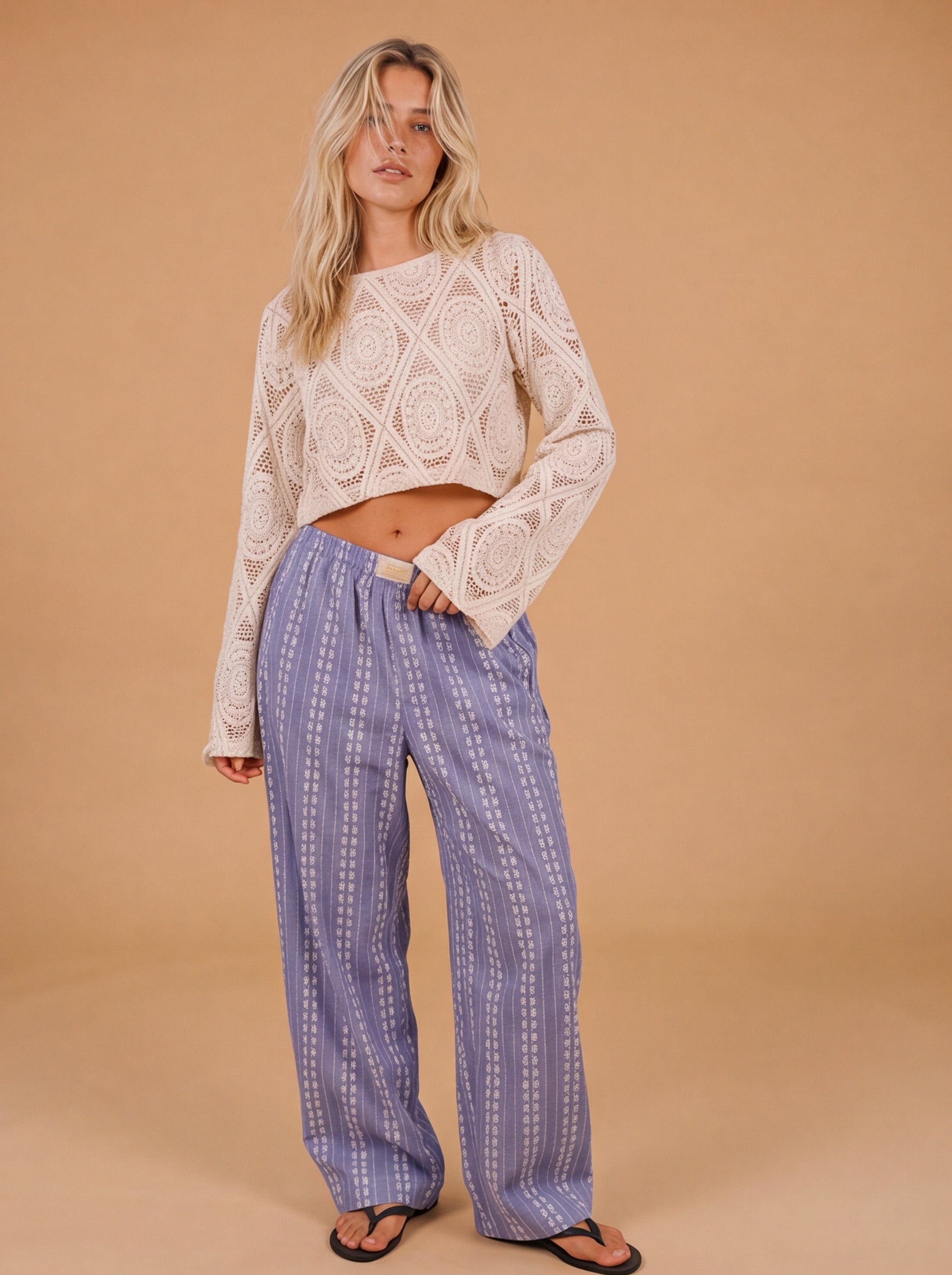Top Secile Cream Lace