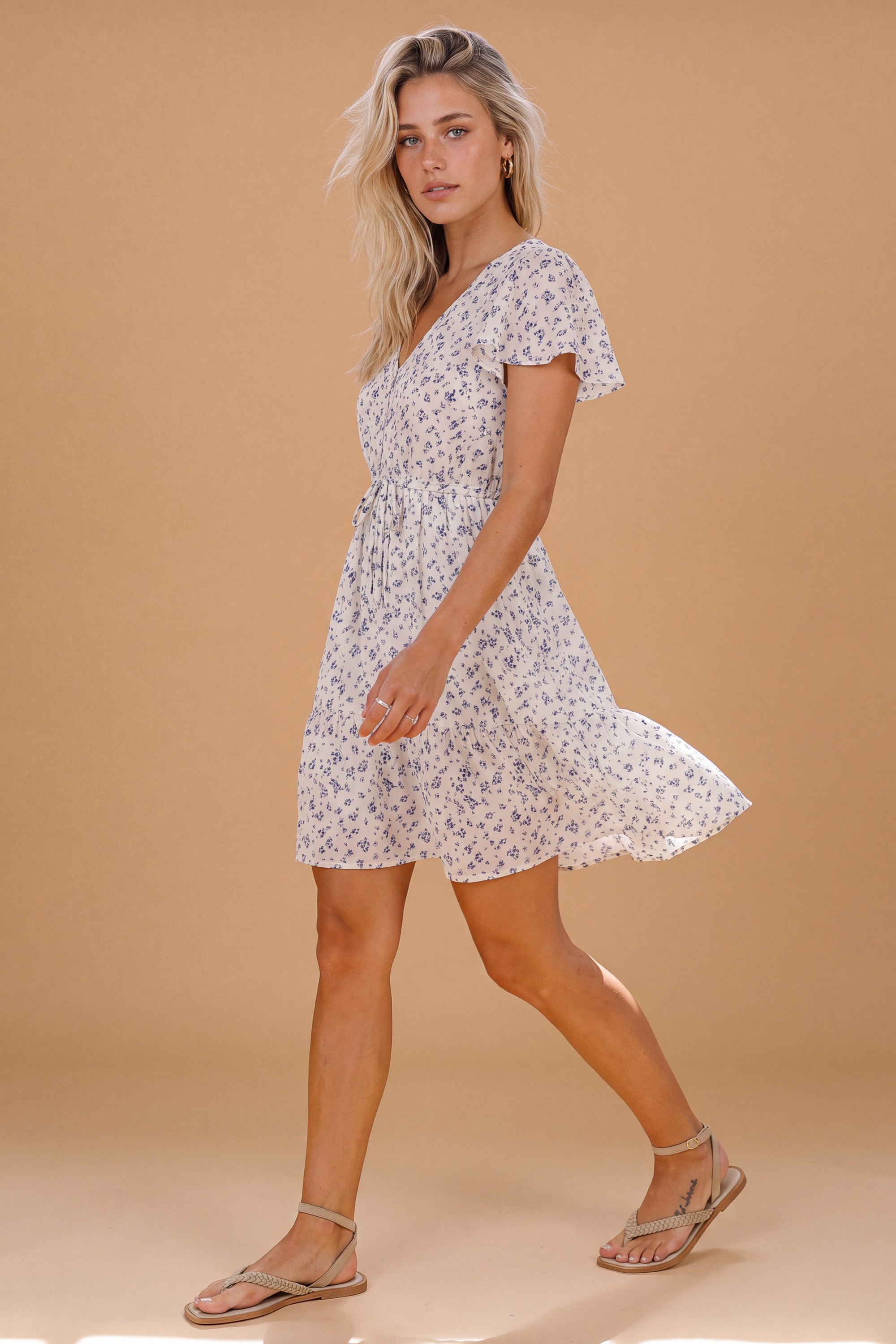Dress Miran Blue Roses