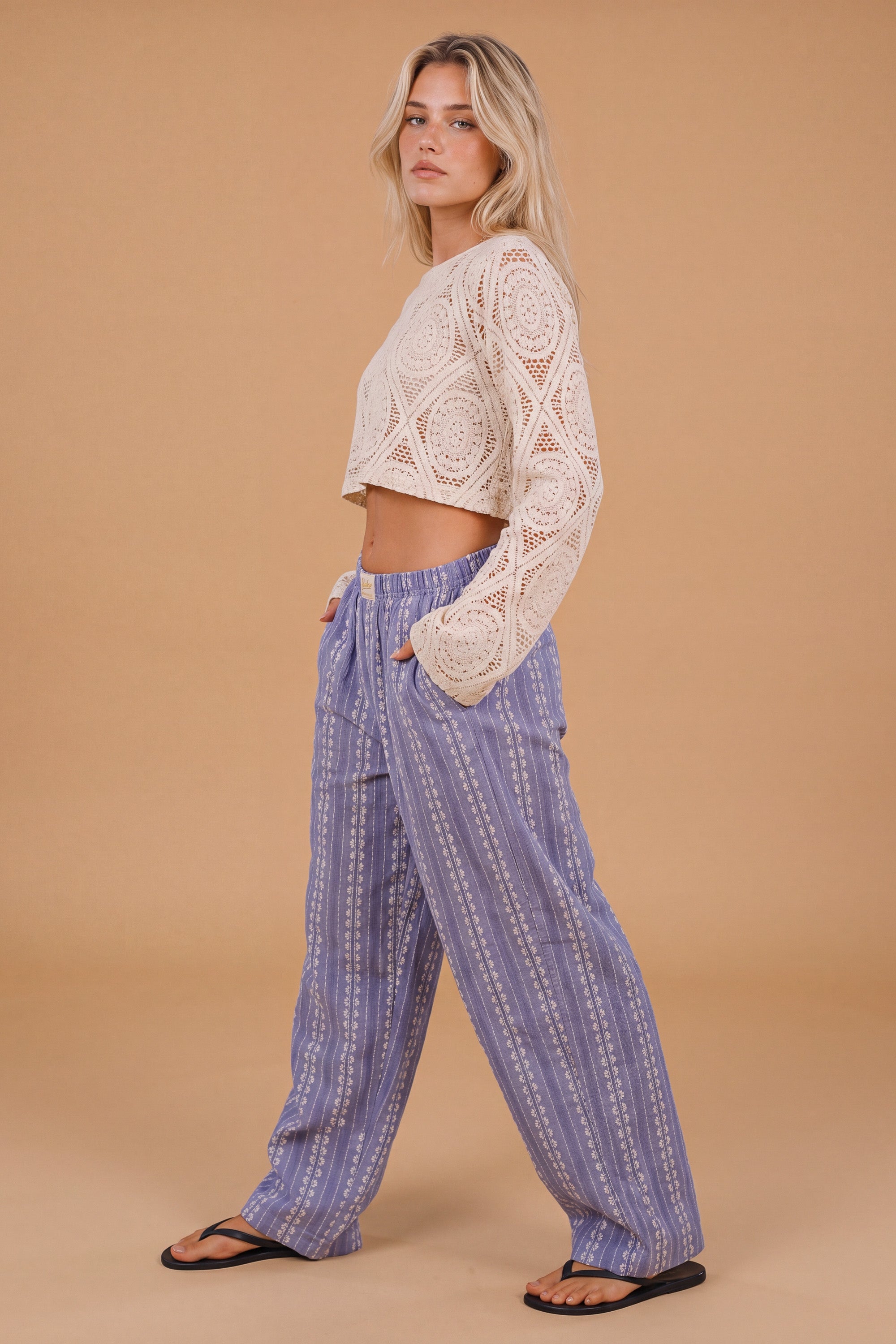 Top Secile Cream Lace