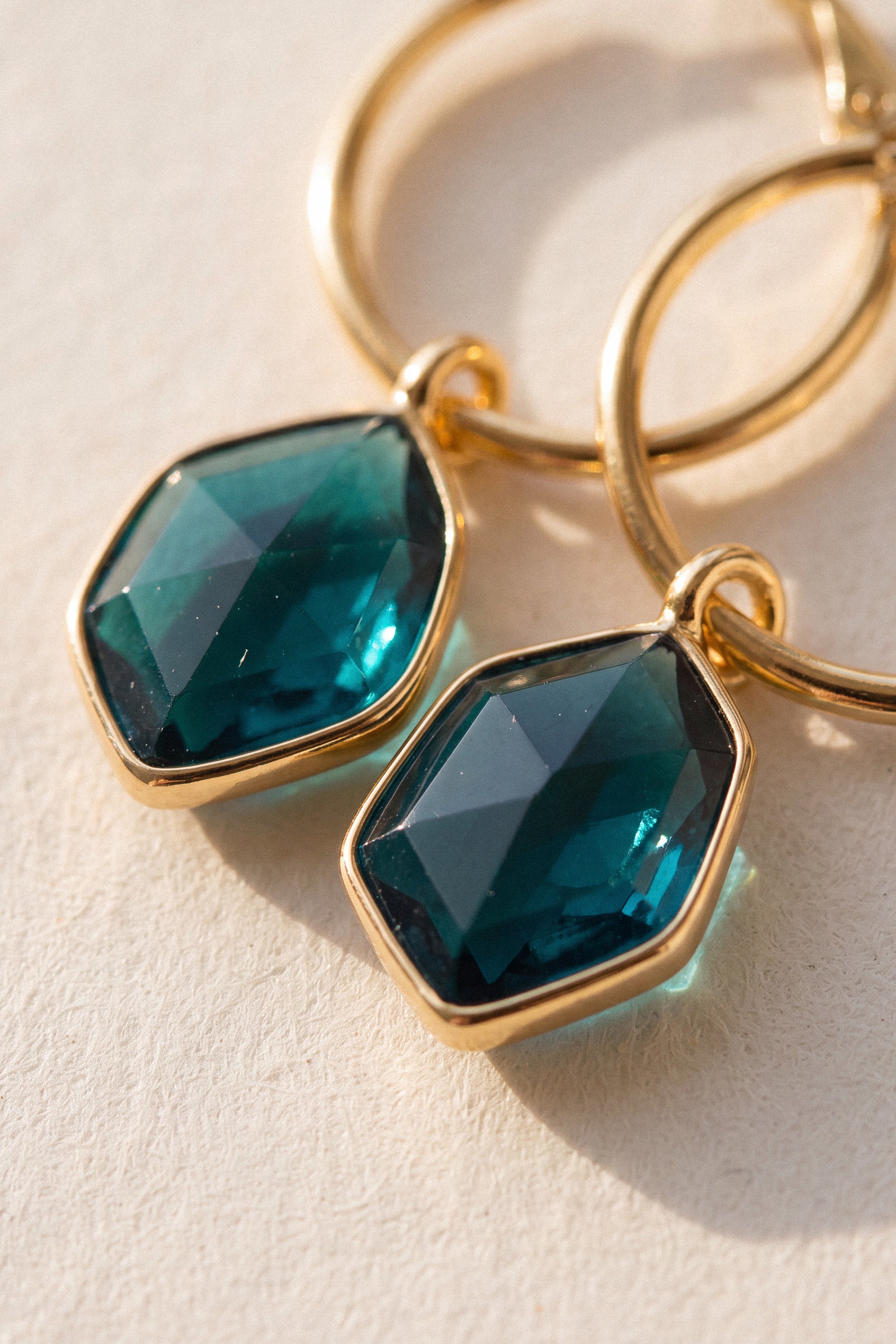 Earrings Infinity Green
