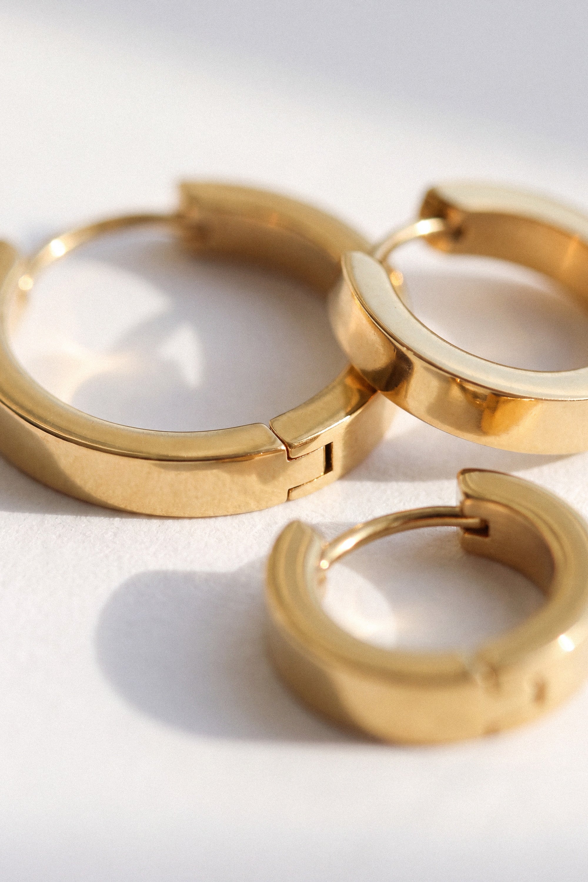 Earrings Hoops Family Gold