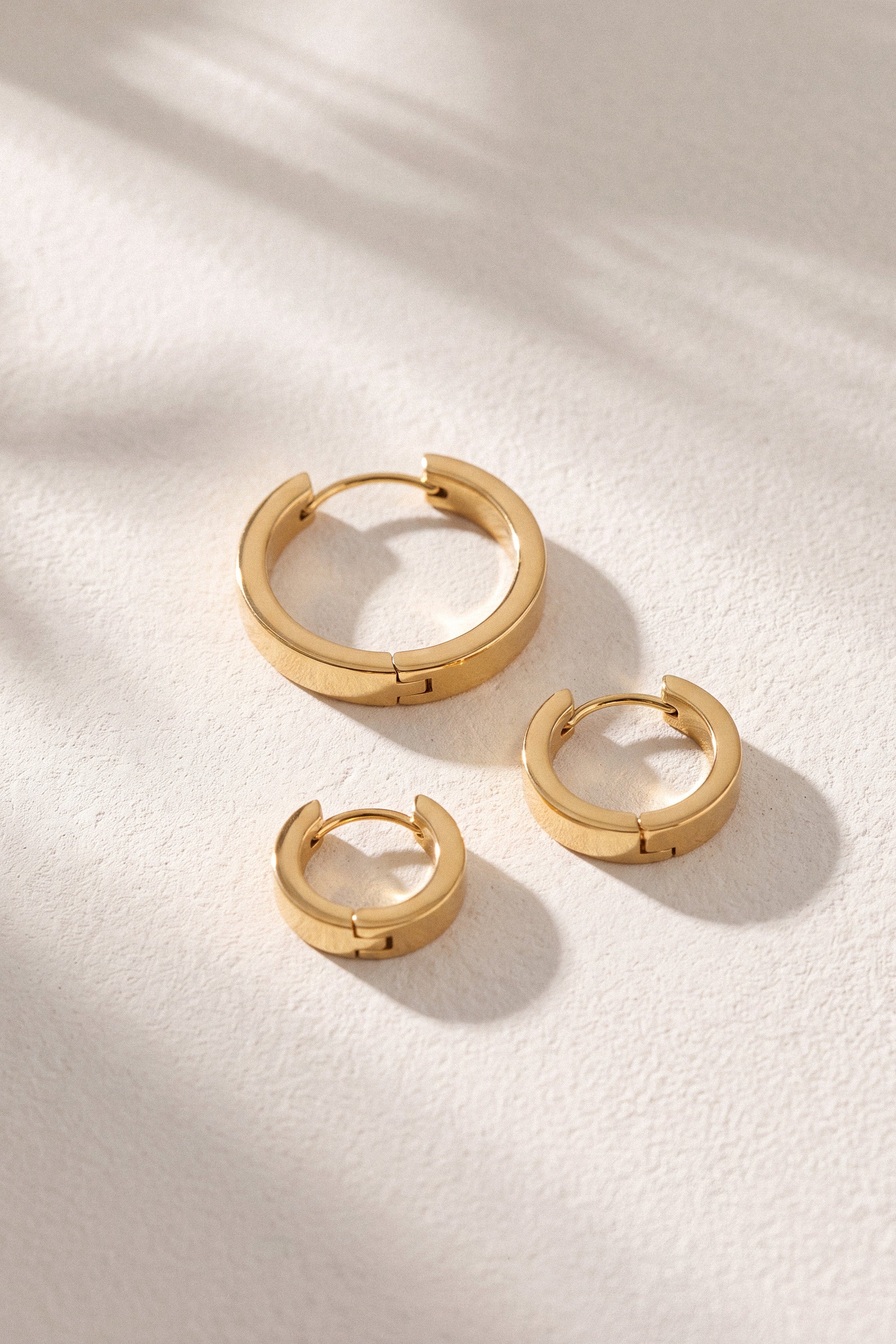Earrings Hoops Family Gold