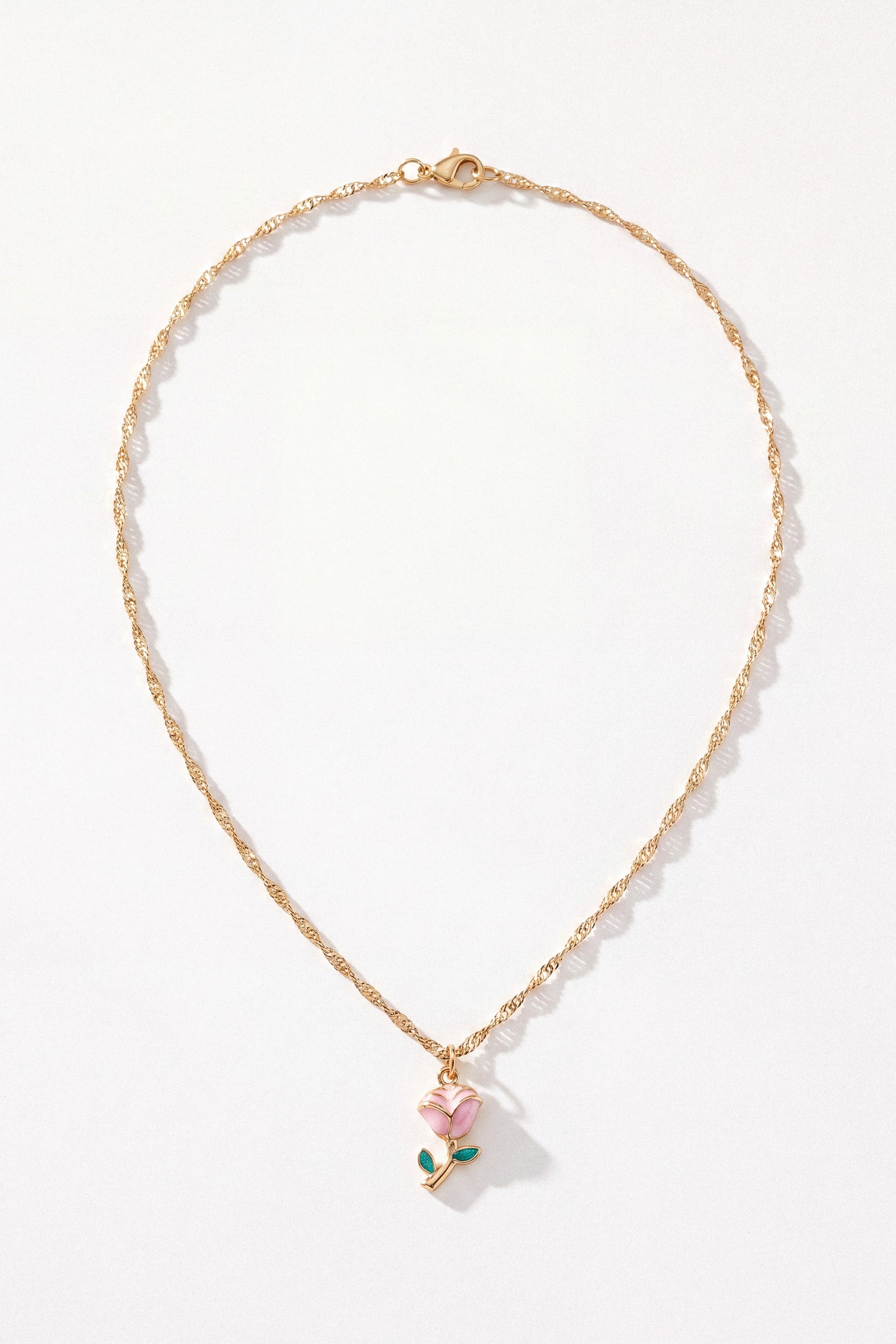 Necklace Pink Rose