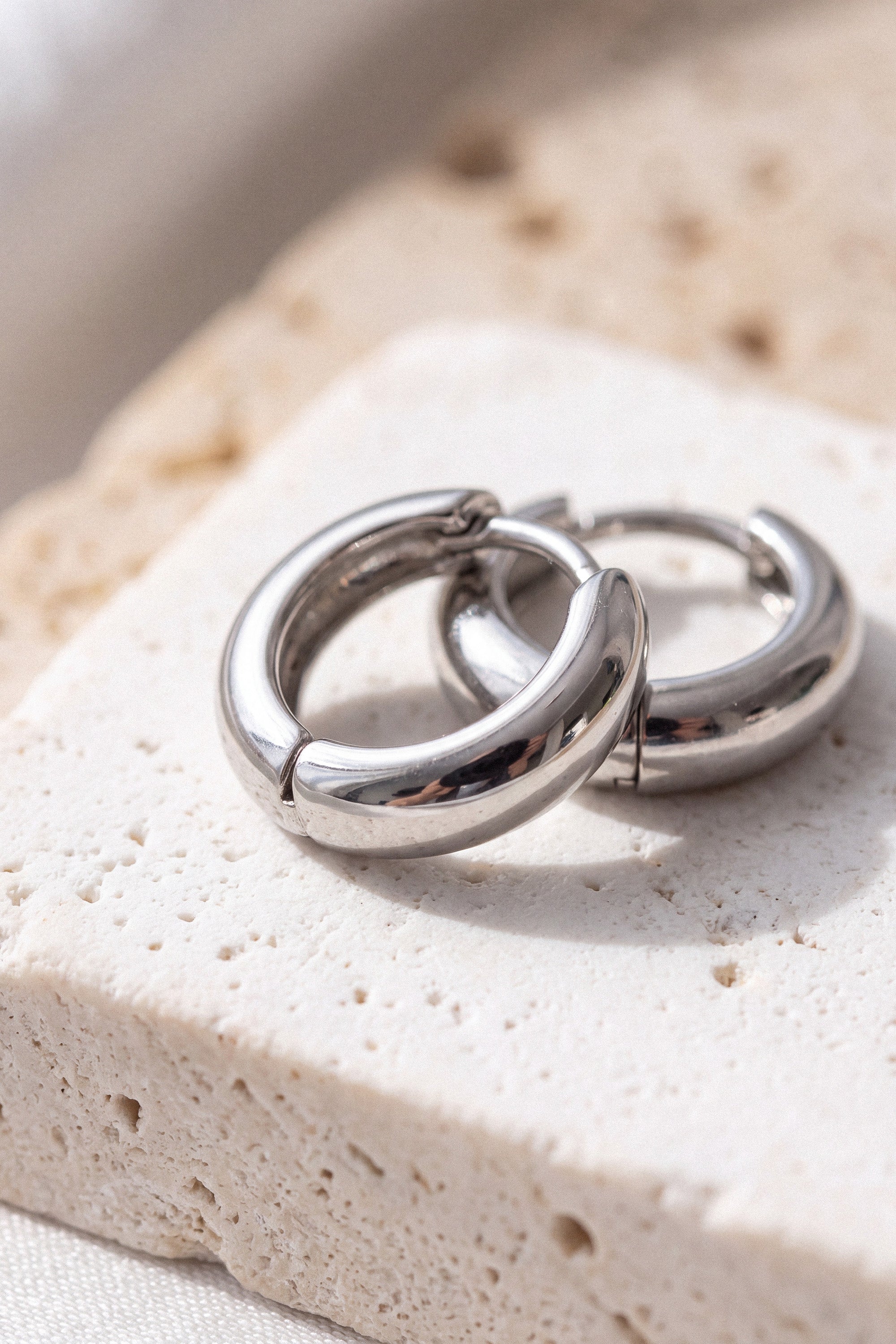 Earrings Circle Mini Silver