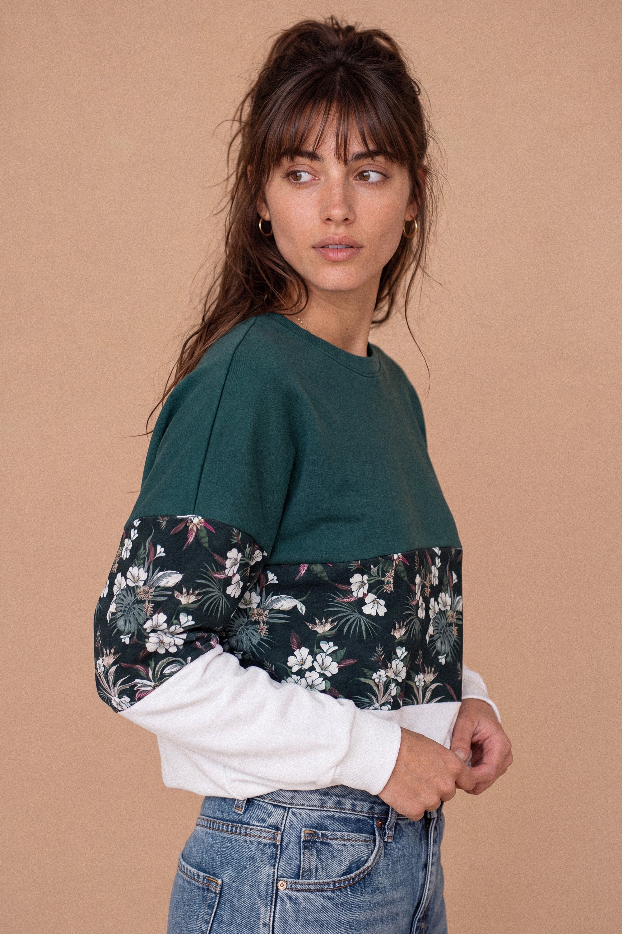 Pullover Mia Winter Blumen