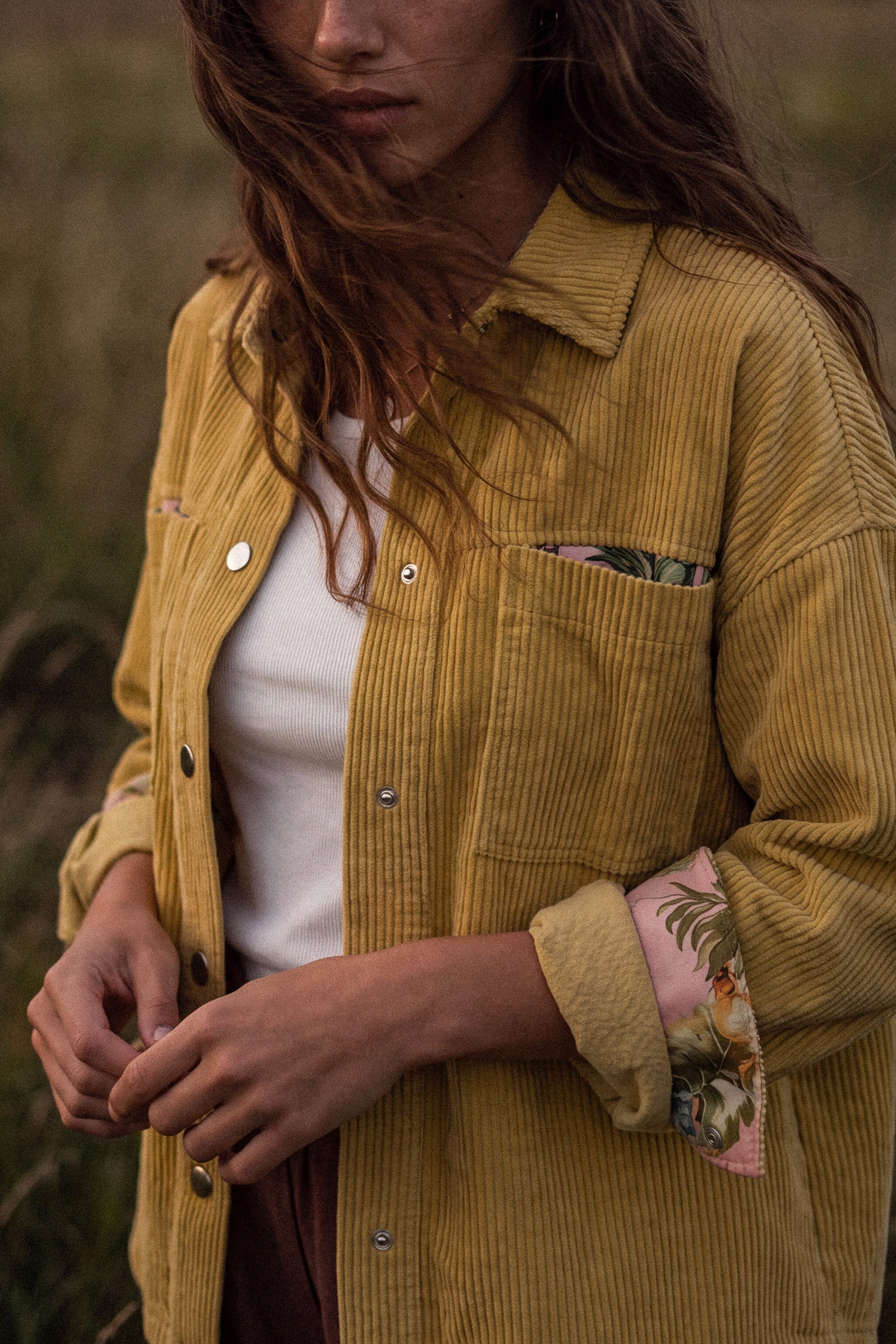 Jacke Calla Staubiges Gelb