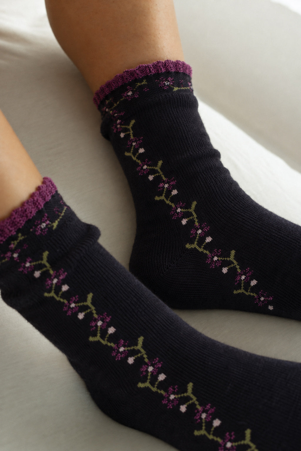 Socks Colette Blue Navy & Magenta