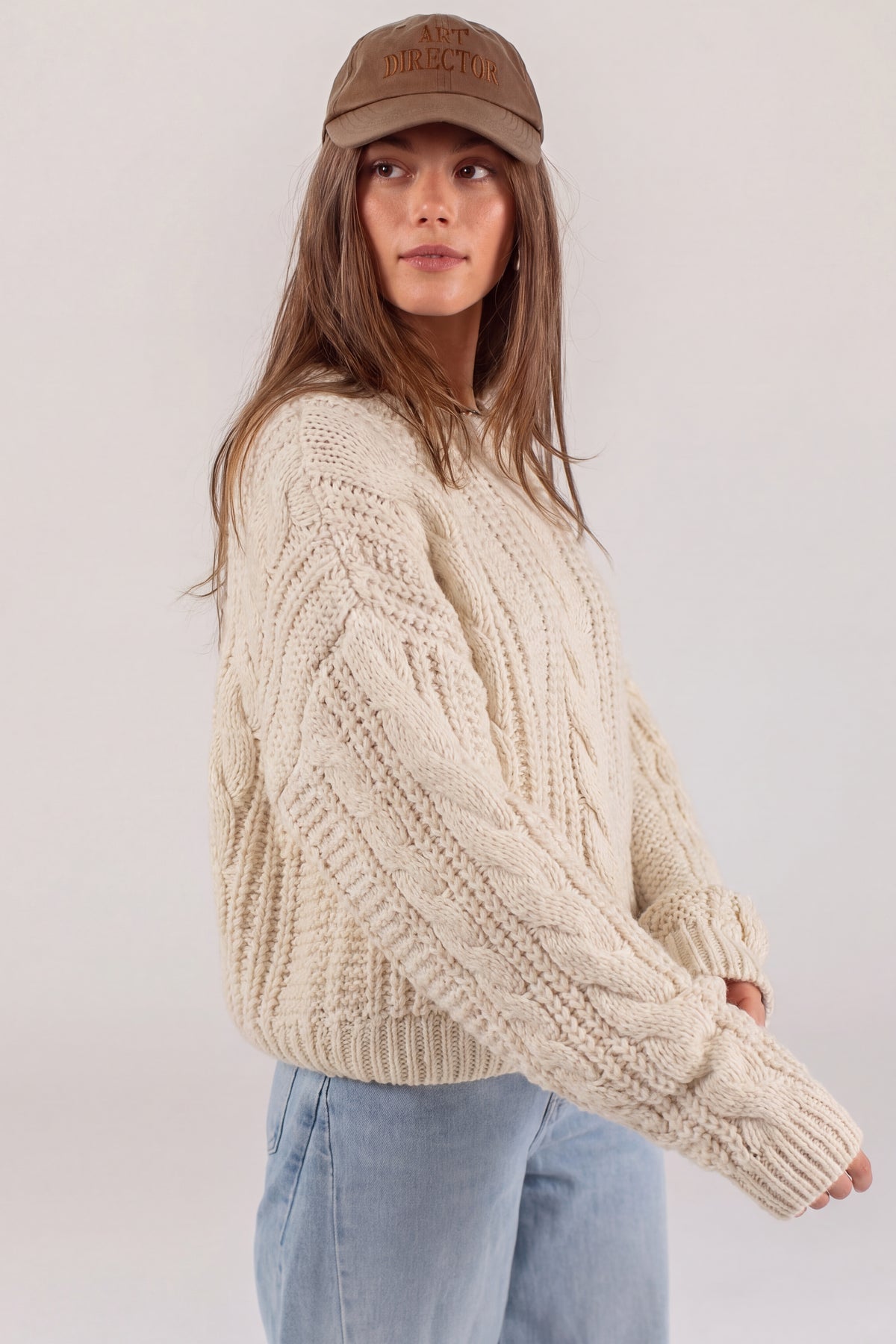 Knit Sweater Clover Cream