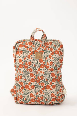 Backpack Alaia Poppies Red