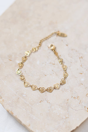 Bracelet Sagre Hearts Gold