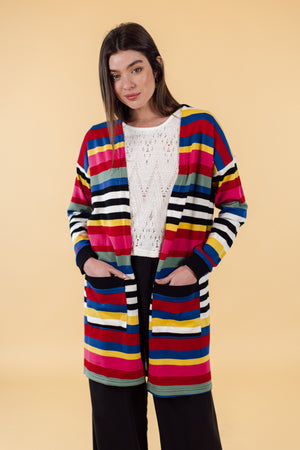 Cardigan Mona Retro Stripes