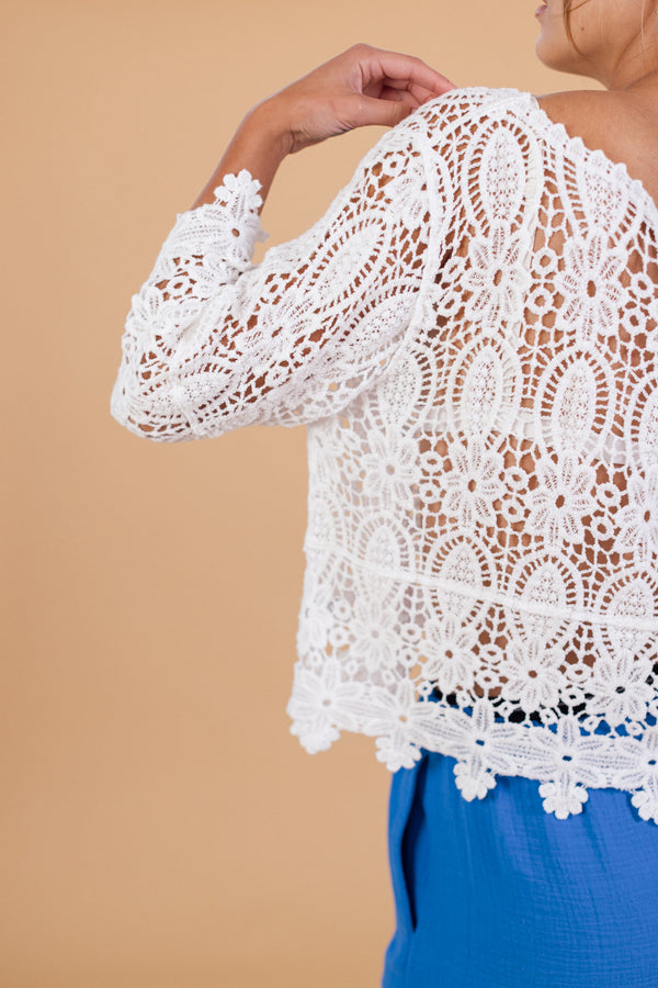 Crochet Top Lola White