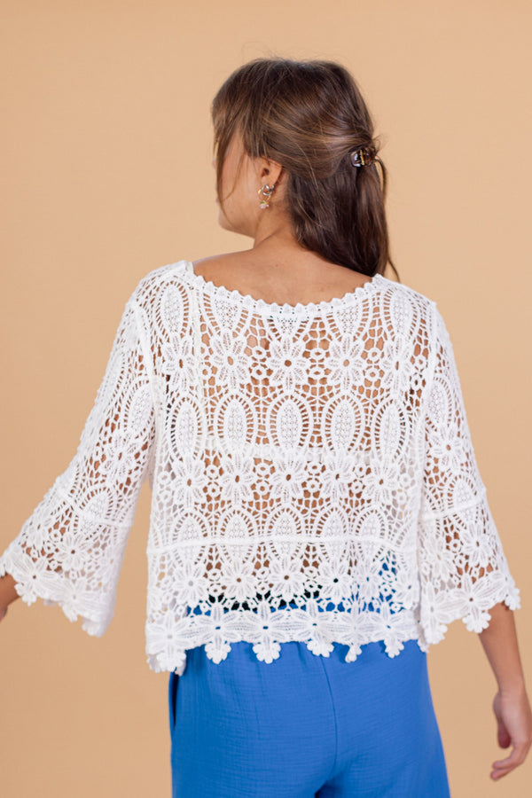 Crochet Top Lola White