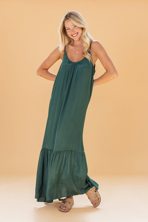 Dress Goddess Emerald Green One Size (XS-L) / Green