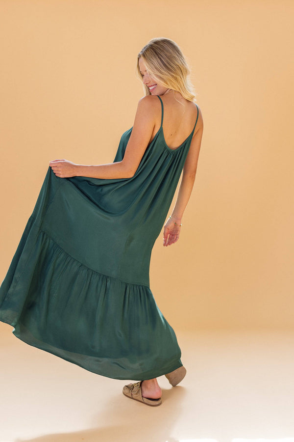 Dress Goddess Emerald Green One Size (XS-L) / Green