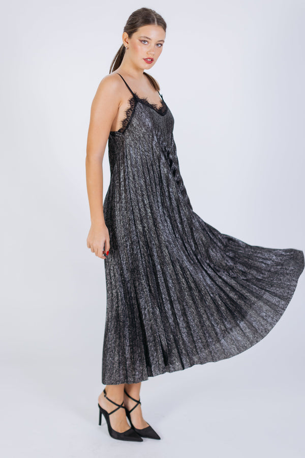 Dress Jovie Metallic Grey One Size (S-M) / Grey
