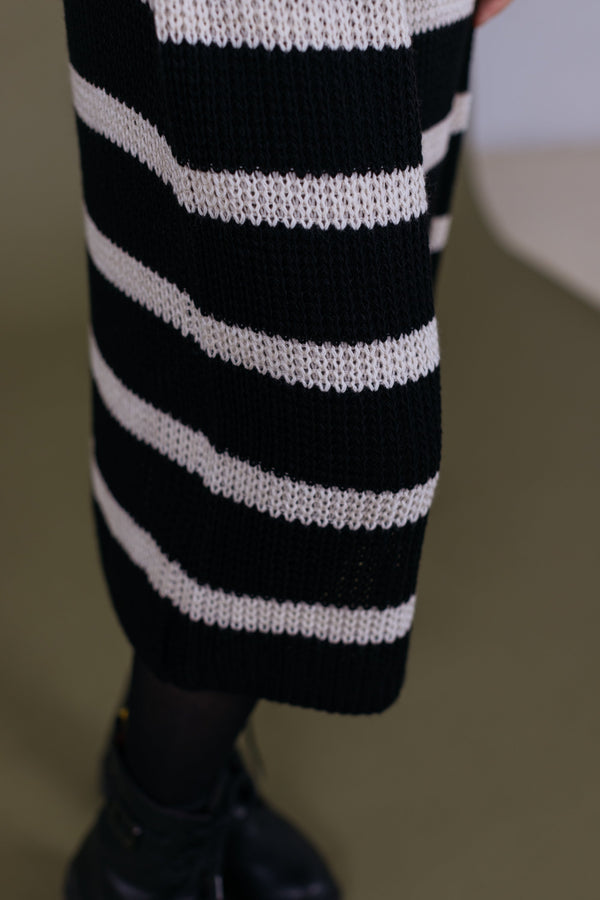 Dress Kat Black Stripes One size (S-L) / Black