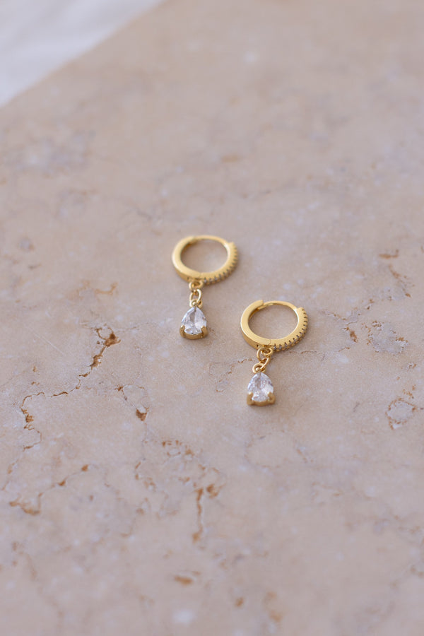 Earrings Jolie Clear Gold