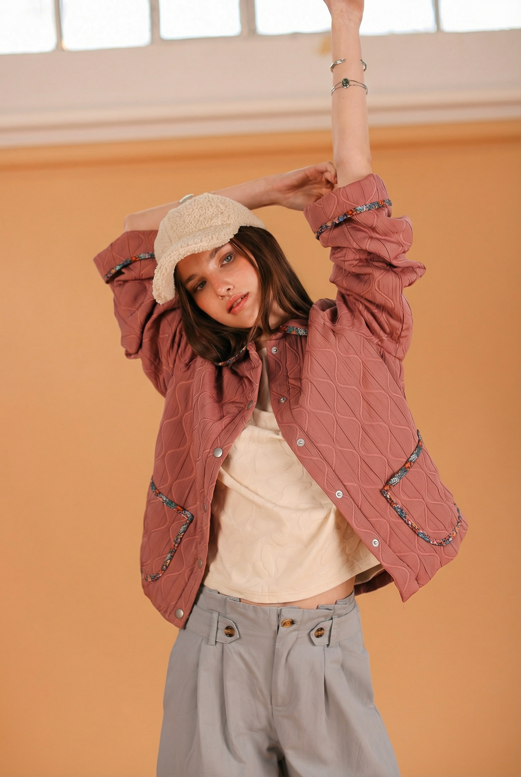 Jacket Bubbly Dusty Pink