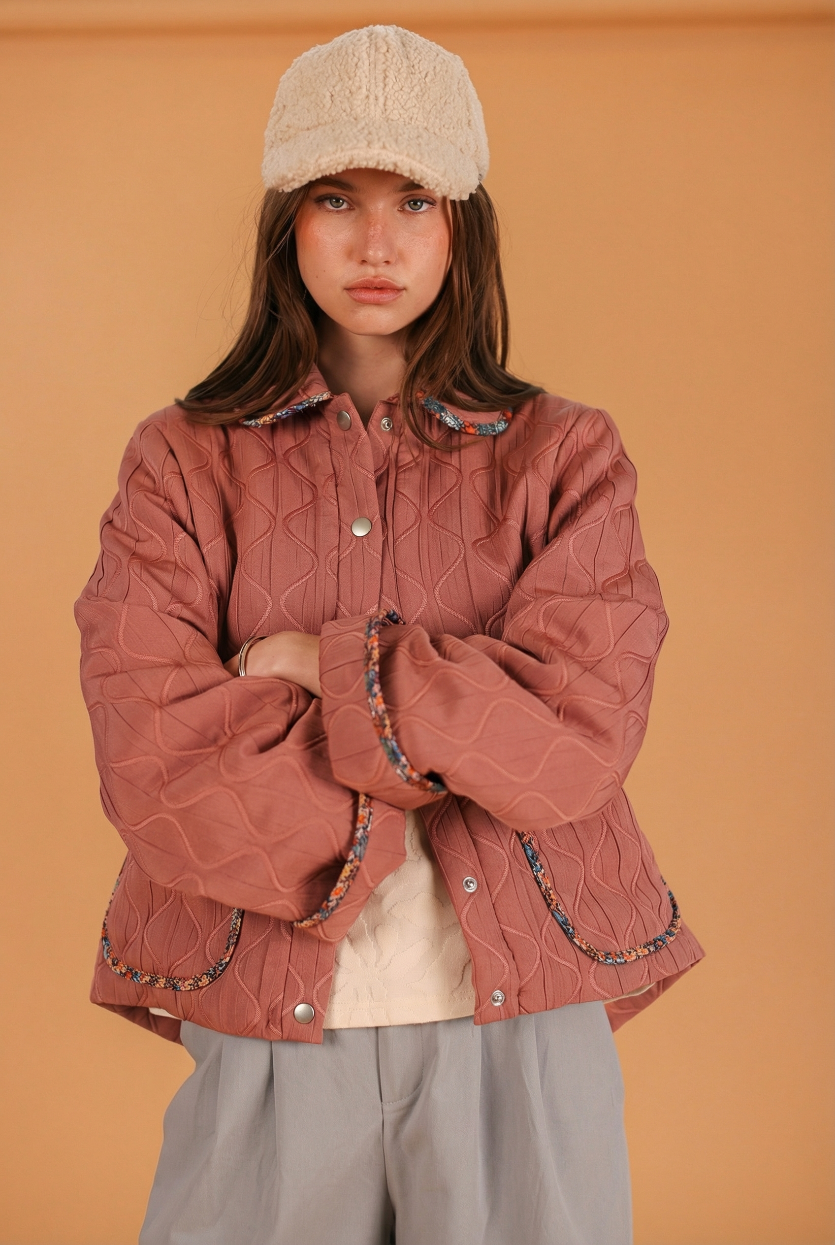 Jacket Bubbly Dusty Pink