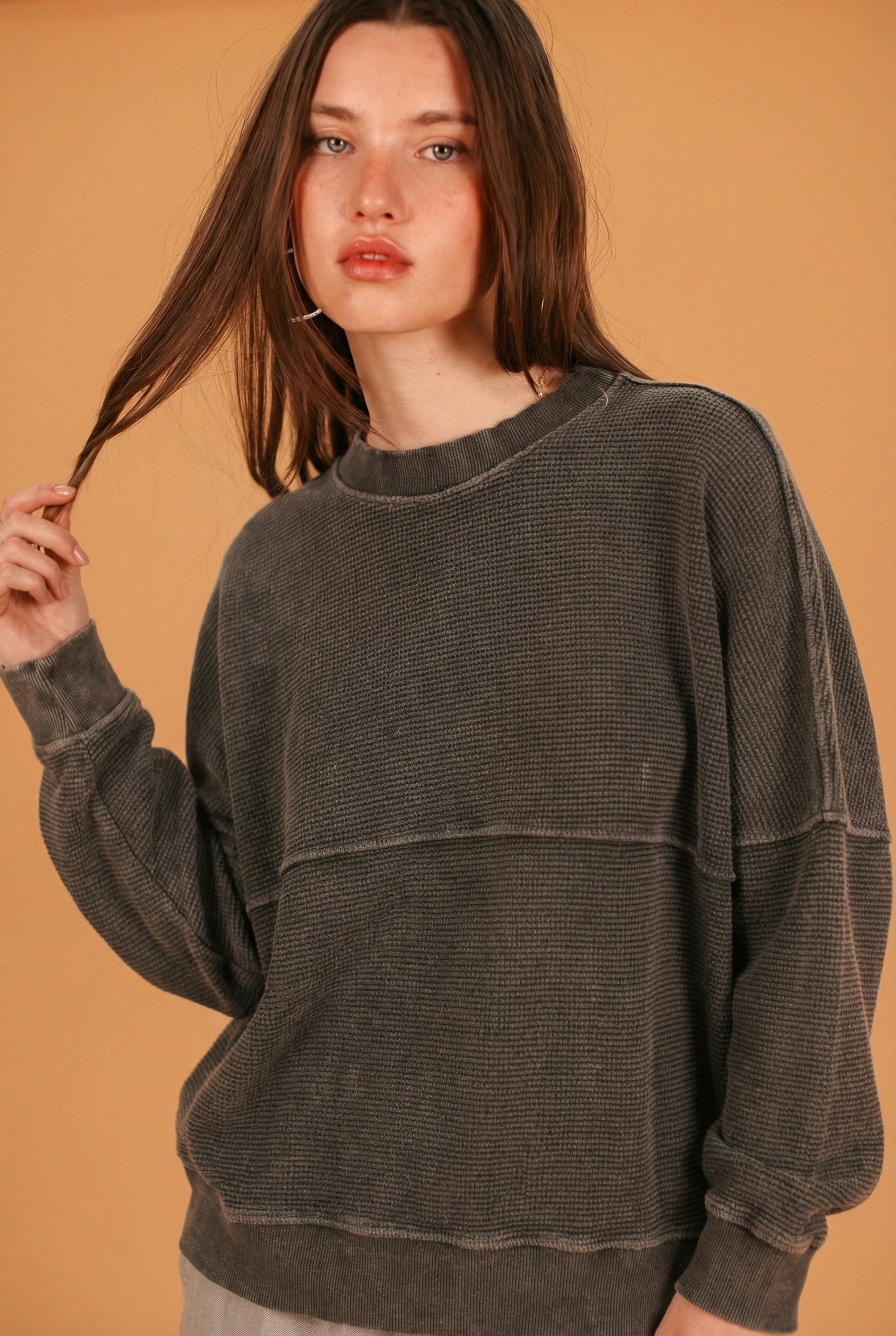 Sweater Aldina Stonewashed Grey