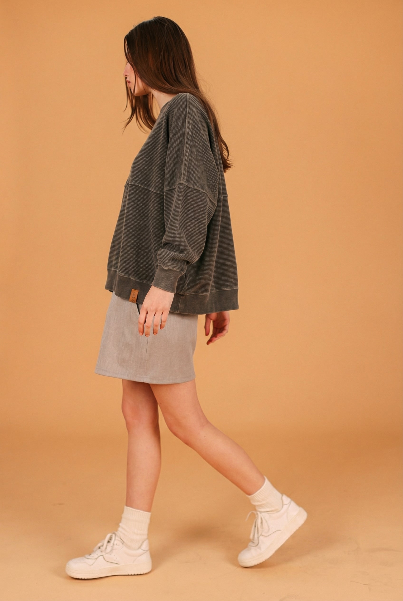 Sweater Aldina Stonewashed Grey