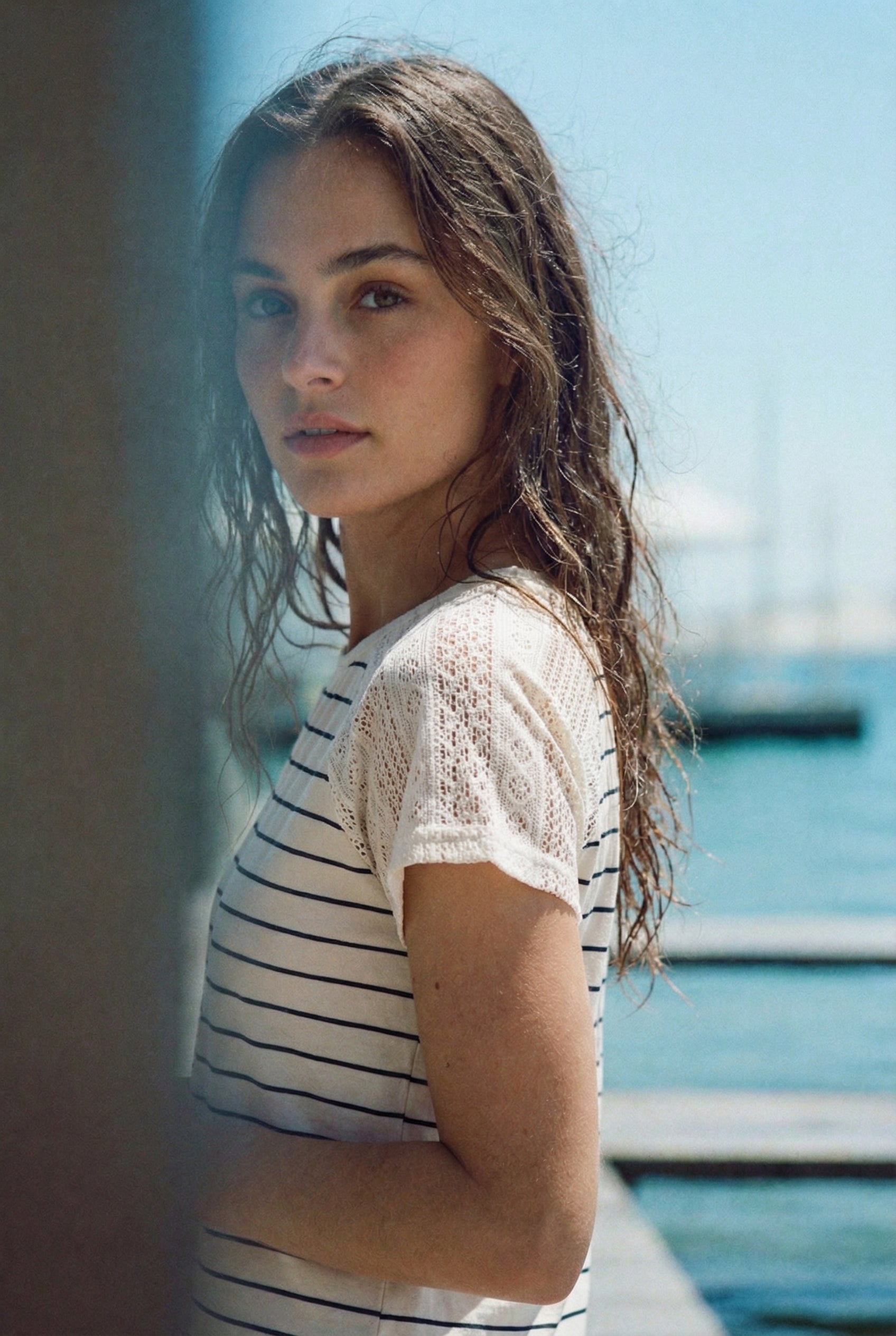 Top Alex Lace Stripes