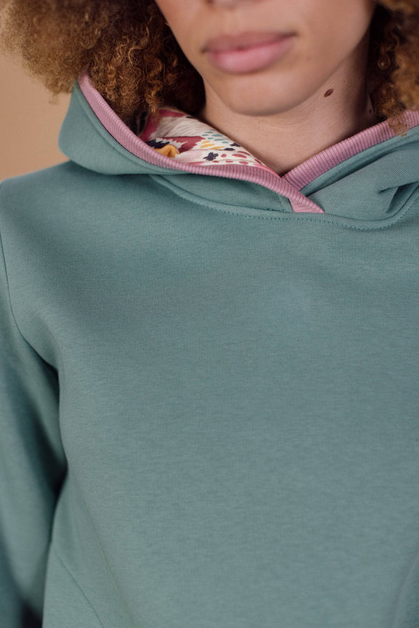 Hoodie Annemarie Mint & Pink