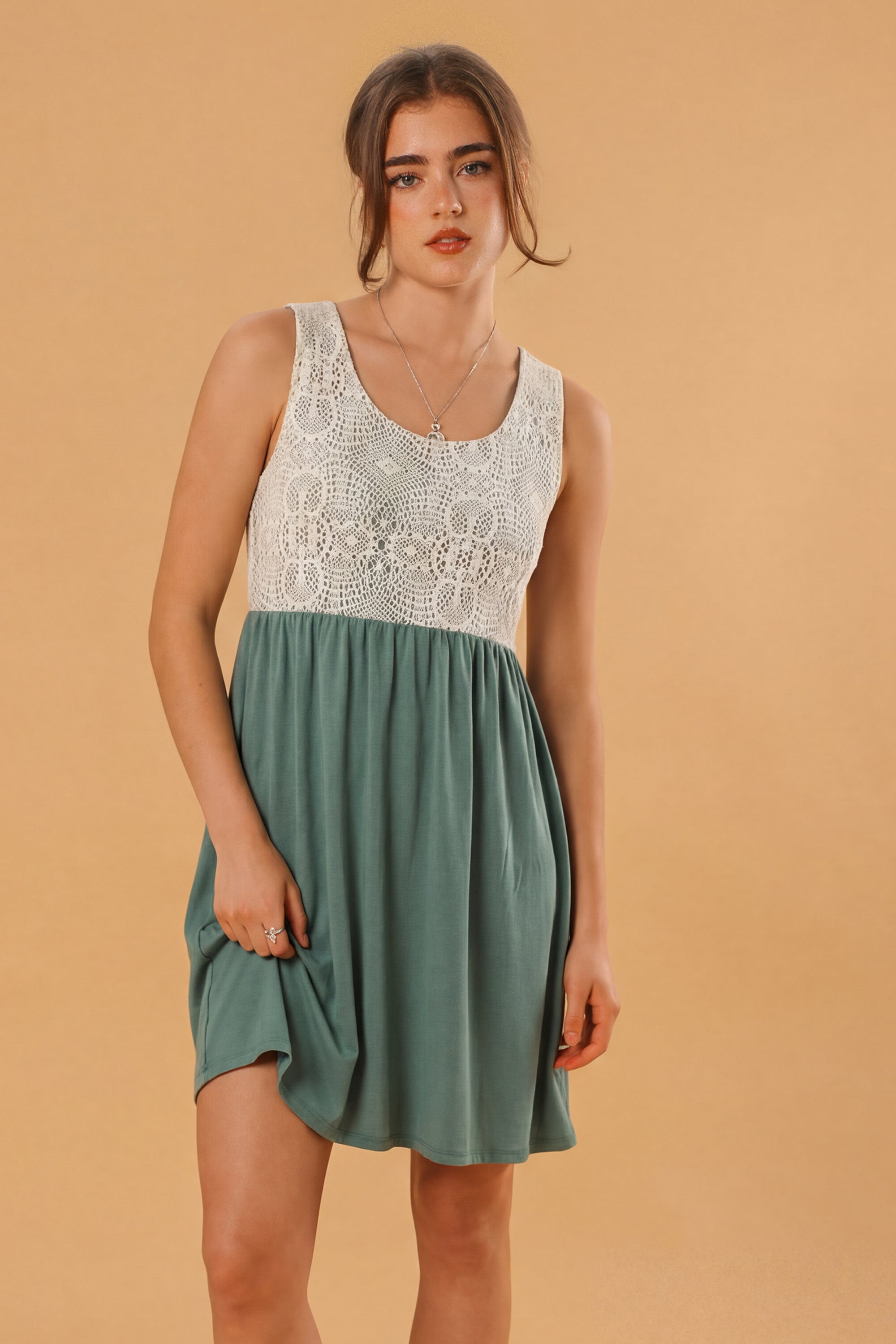 meghan markle green self portrait dress Midi Dress Maya Mint Lace