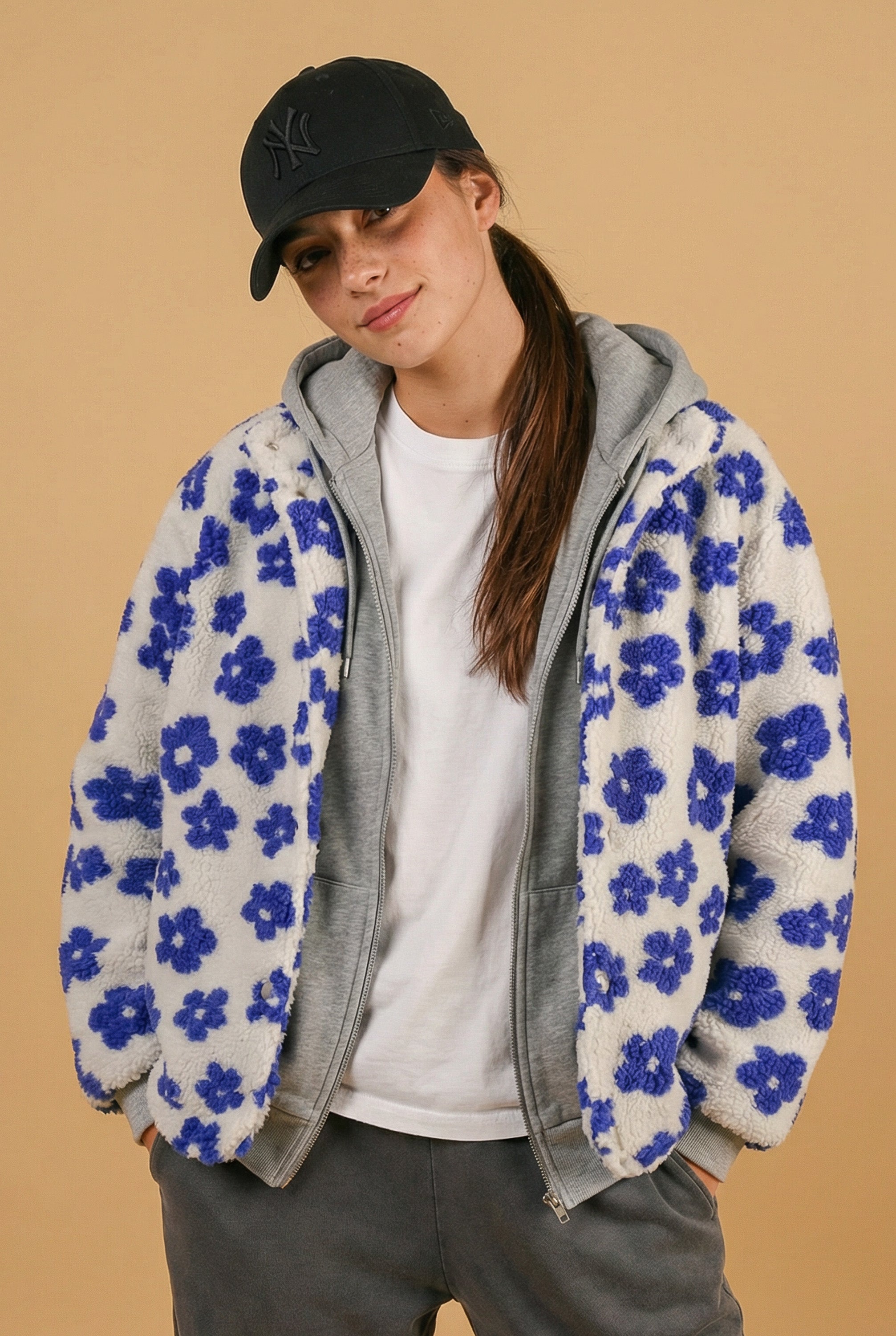 Jacket Alena Blue Flowers