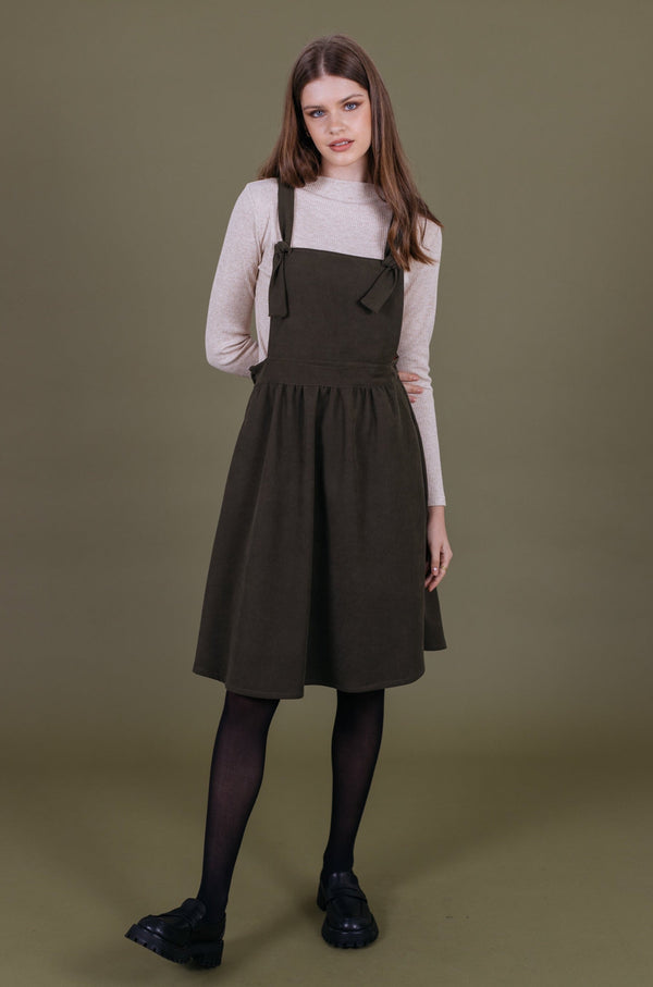 Overall Dress Sibylle Olive Green