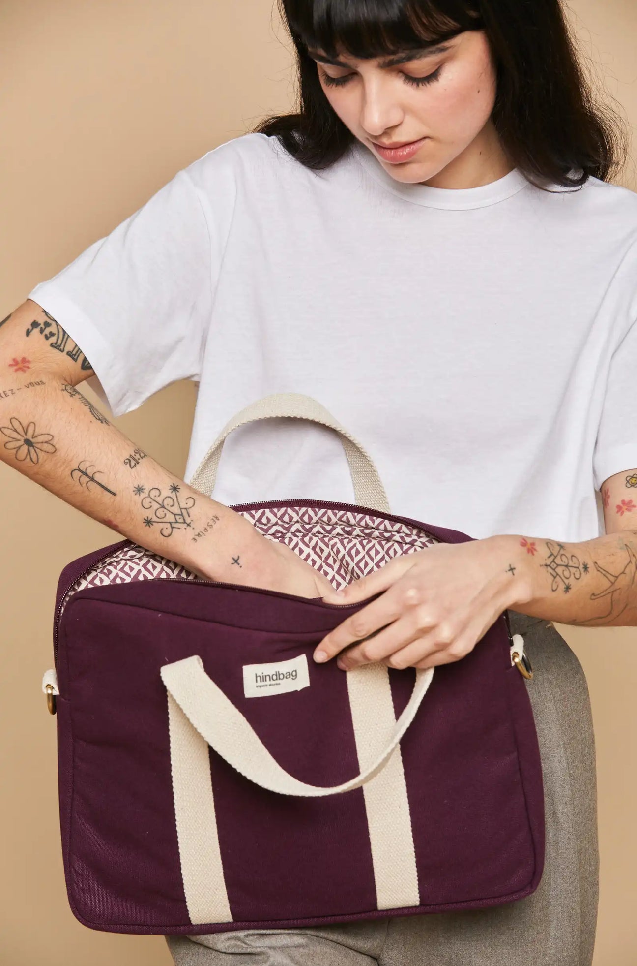 Laptop Bag Pierre Plum