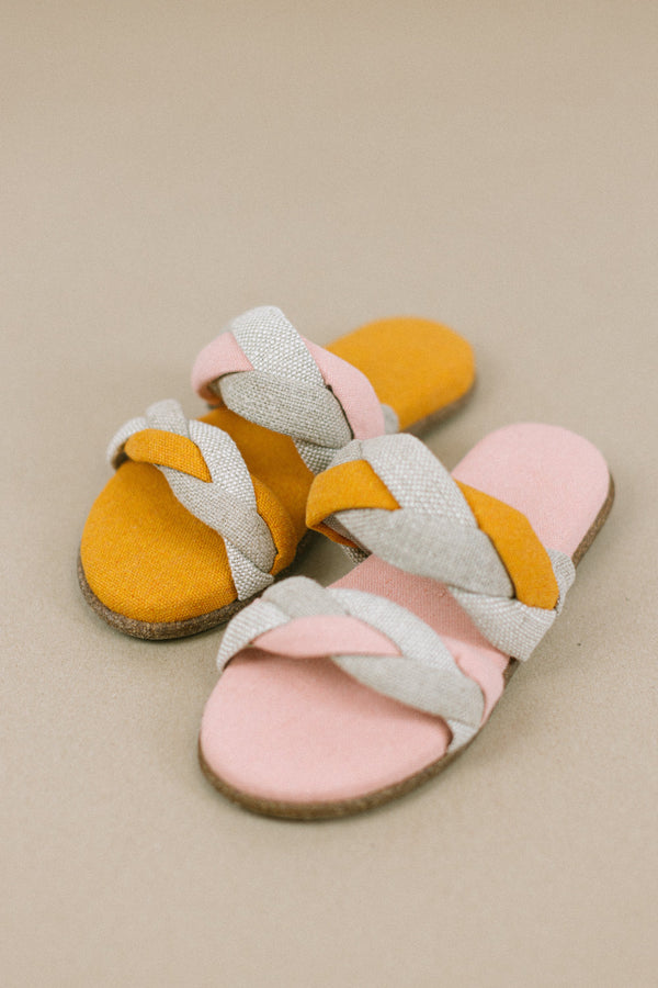 Sandals Ikaria Orange & Pink