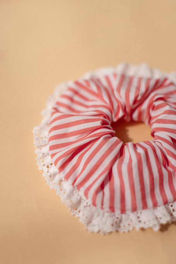 Scrunchie Romie Striped Red