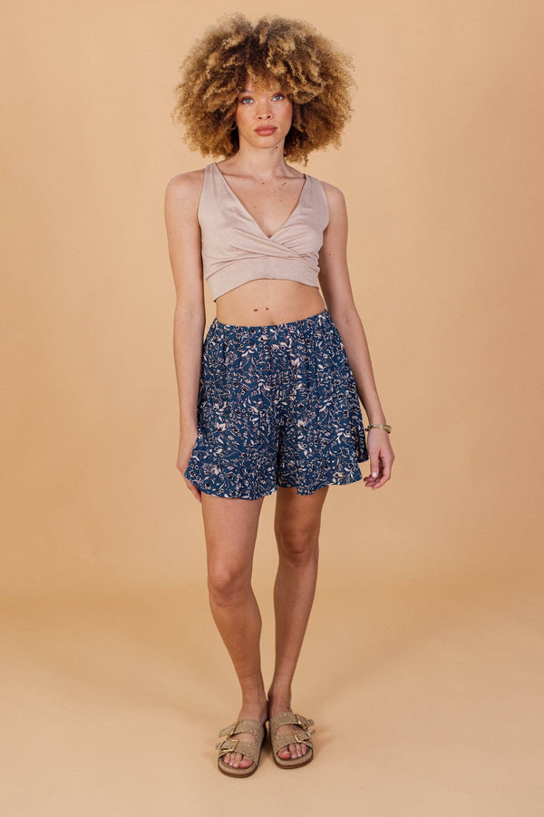 Shorts Lia Blue floral.