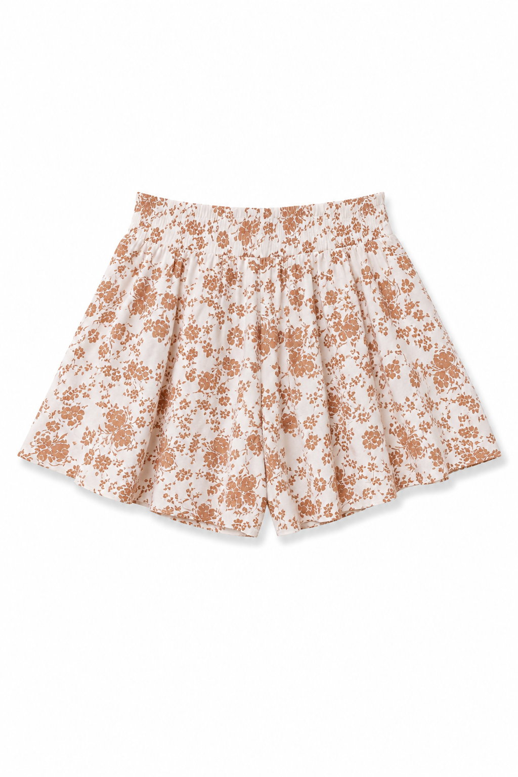 Shorts Villiers Latte Flowers