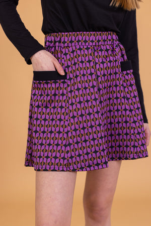 Skirt Cher Purple Retro