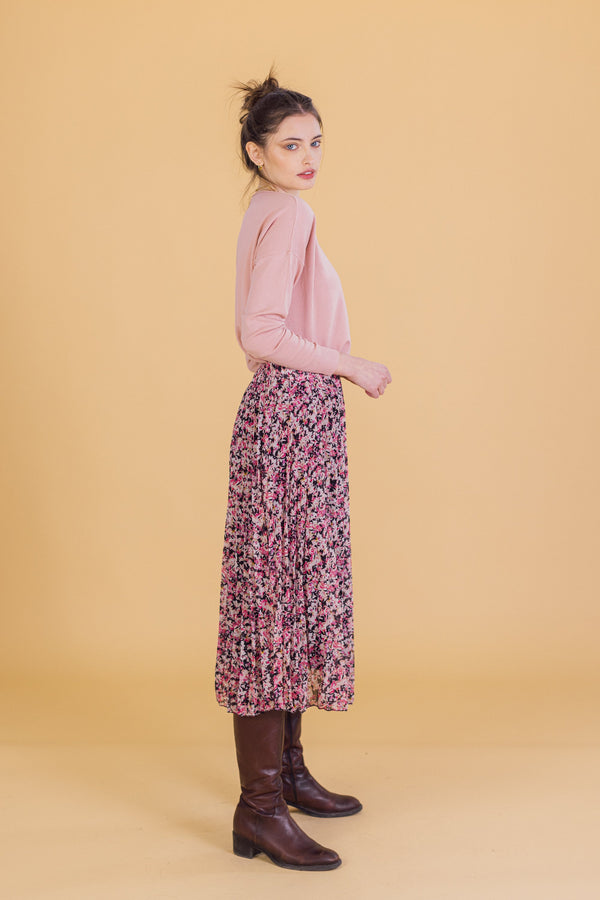 Skirt Eloise Pink Floral One Size (S-M) / Pink