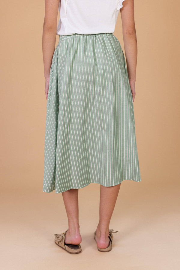 Skirt Marisa Green Stripes