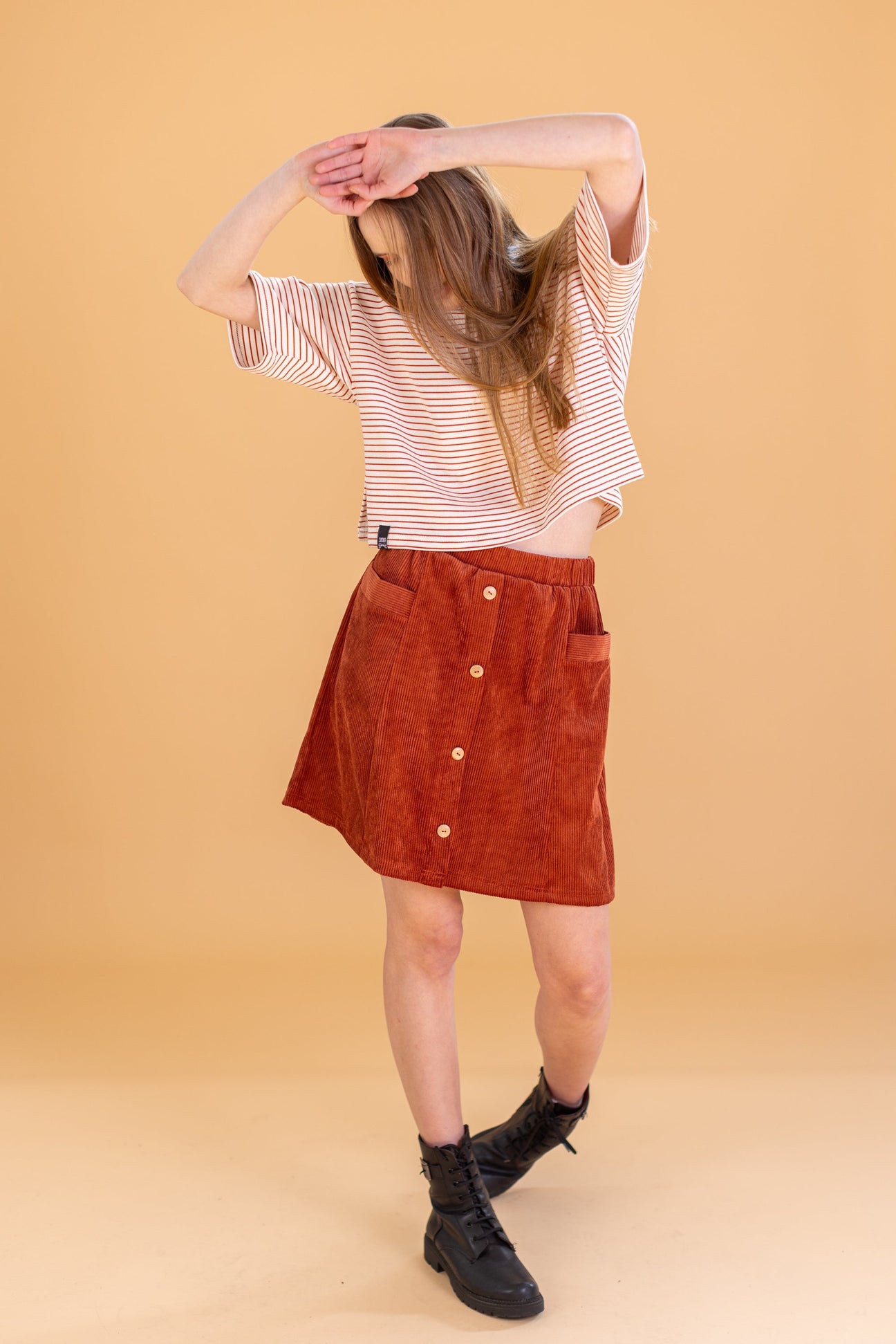 CINDY MAXI SKIRT TERRACOTTA
